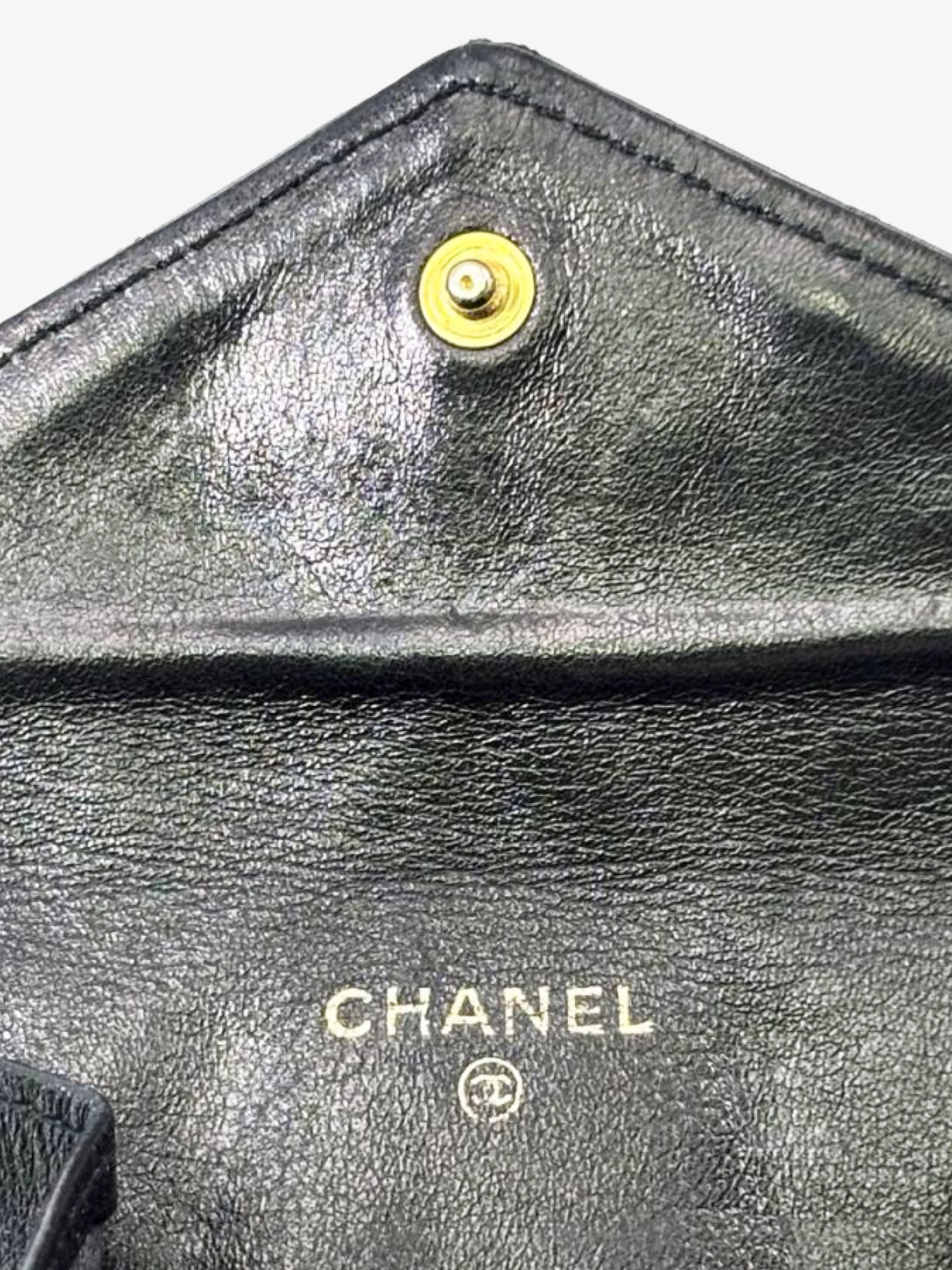 Chanel 2010s Black Satin Coin Purse - Image 5