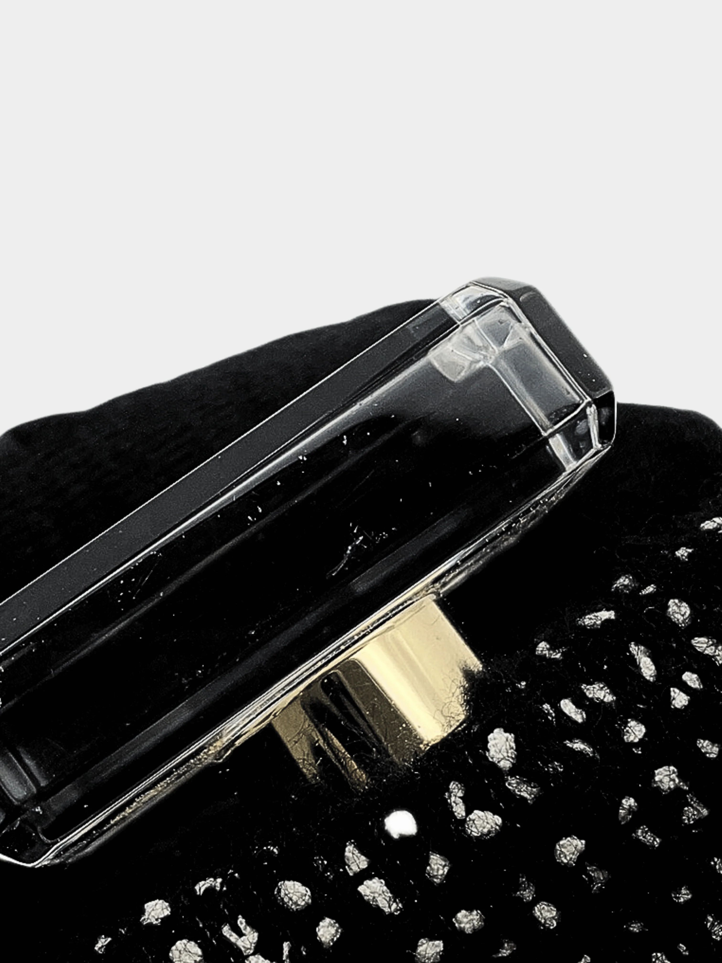 Chanel 2010s Black Tweed Perfume Bottle Clutch Bag - Image 5