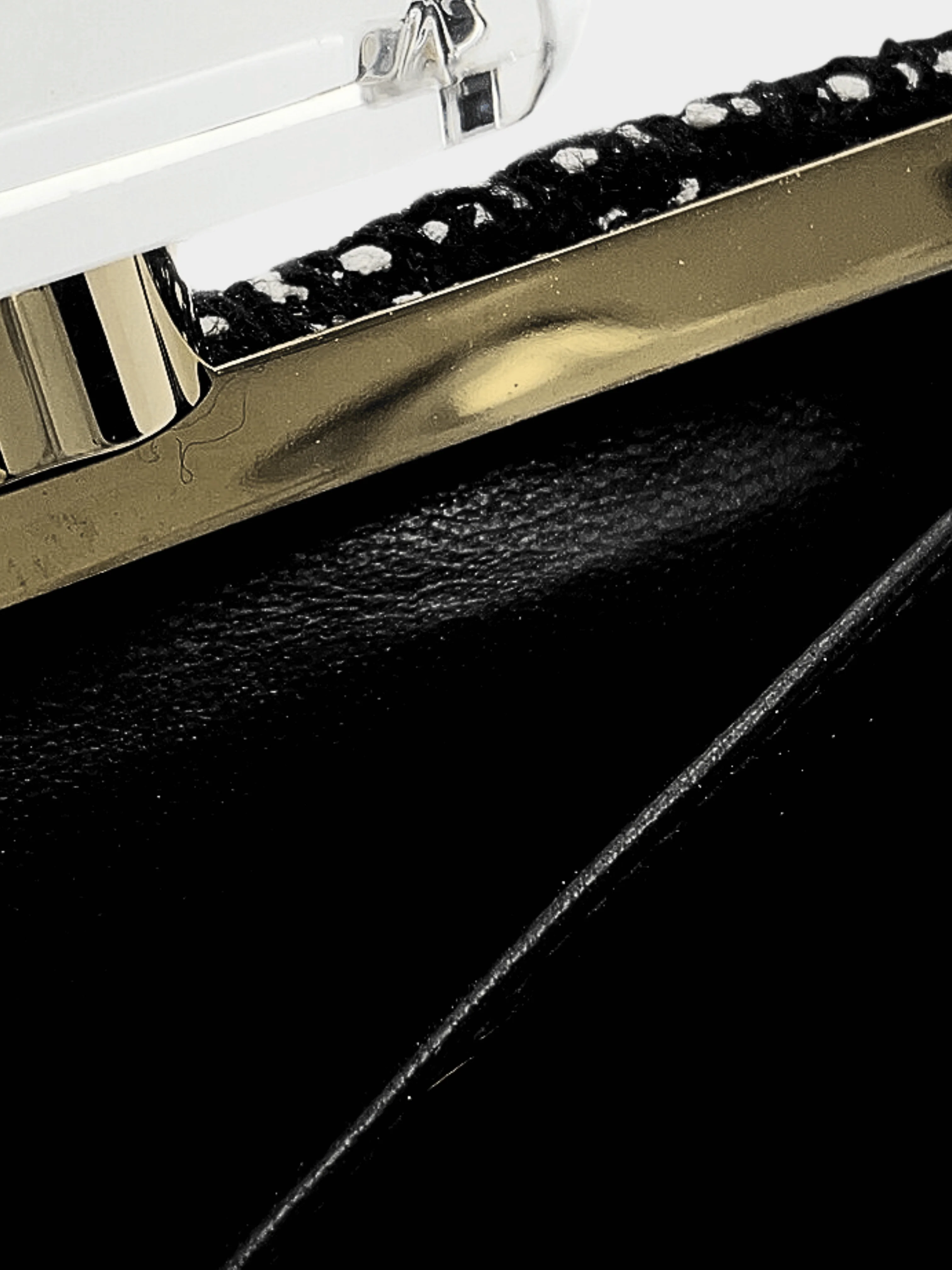Chanel 2010s Black Tweed Perfume Bottle Clutch Bag - Image 6