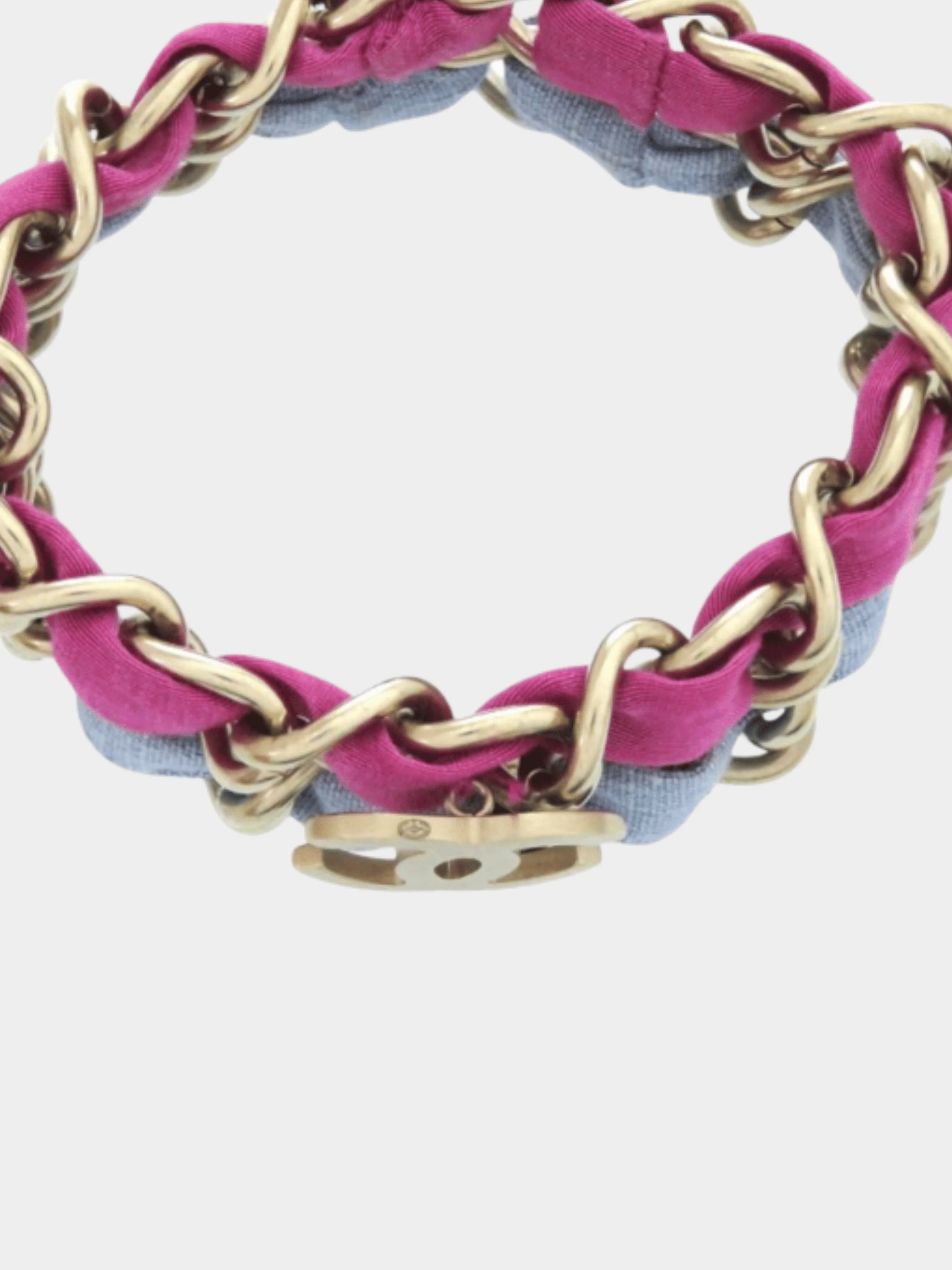 Chanel 2010s Double Chain Coco Mark Bracelet - Image 3