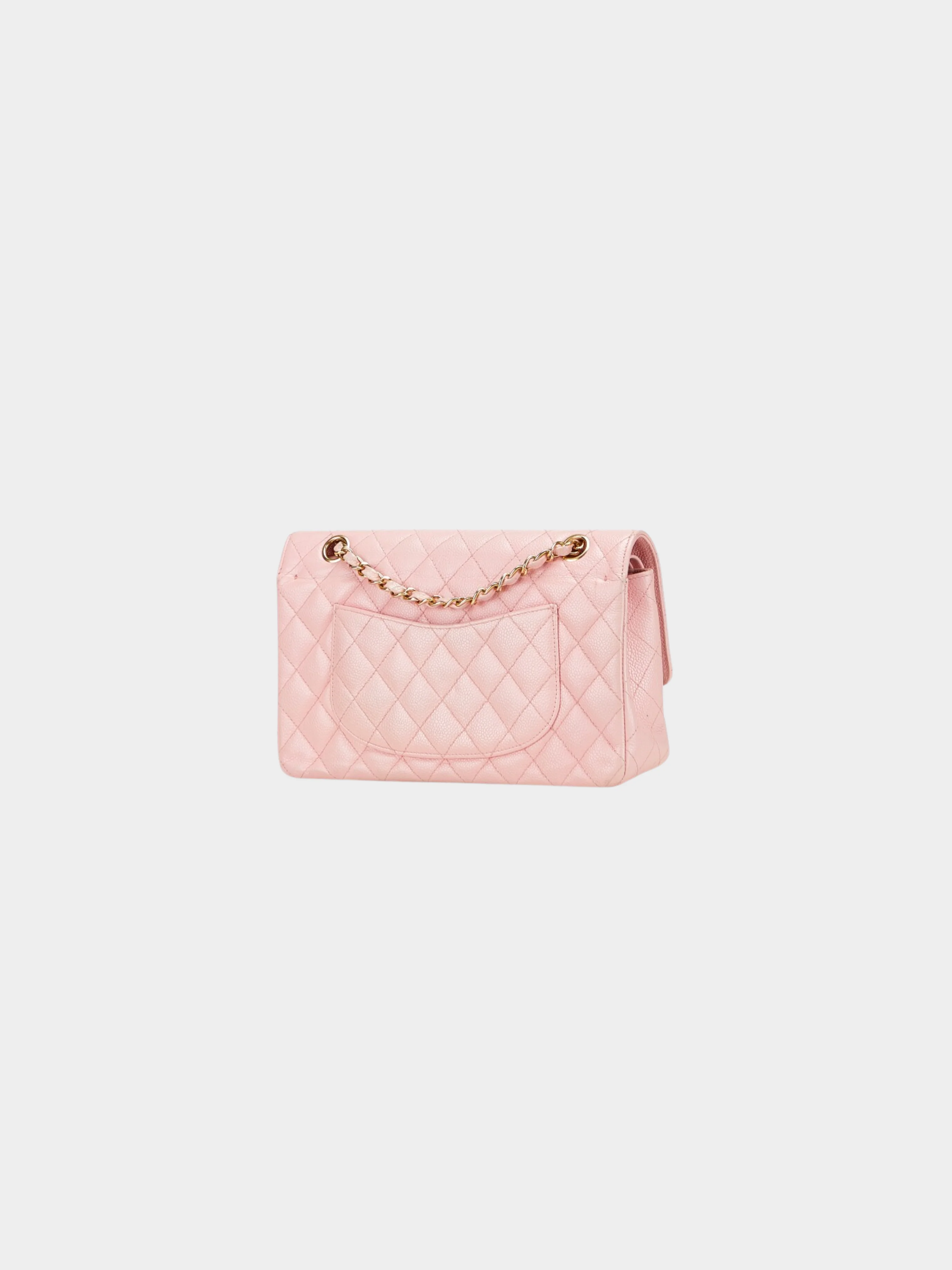 Chanel 2010s Light Pink Caviar Quilted Flap Bag - Image 2
