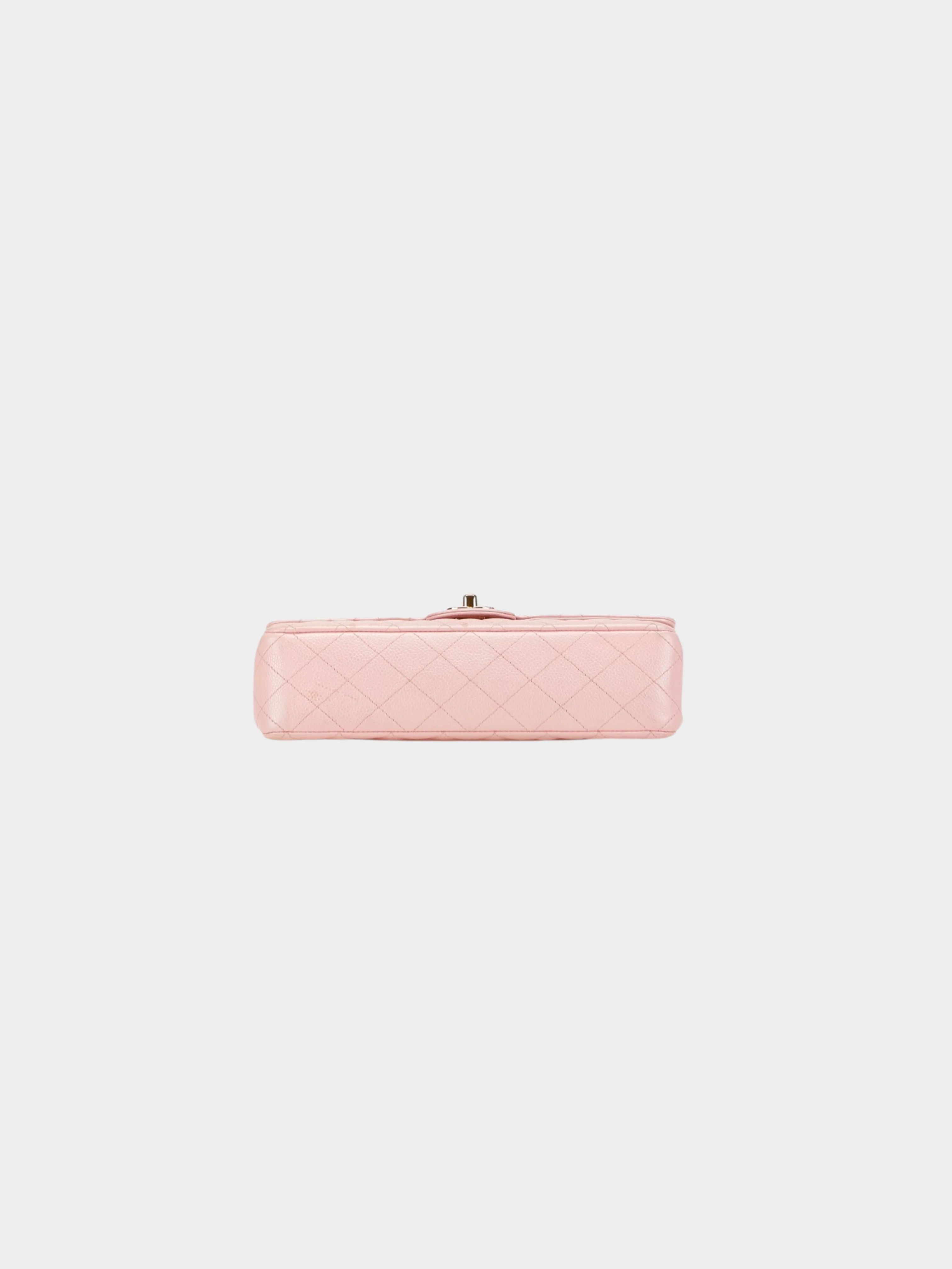 Chanel 2010s Light Pink Caviar Quilted Flap Bag - Image 3