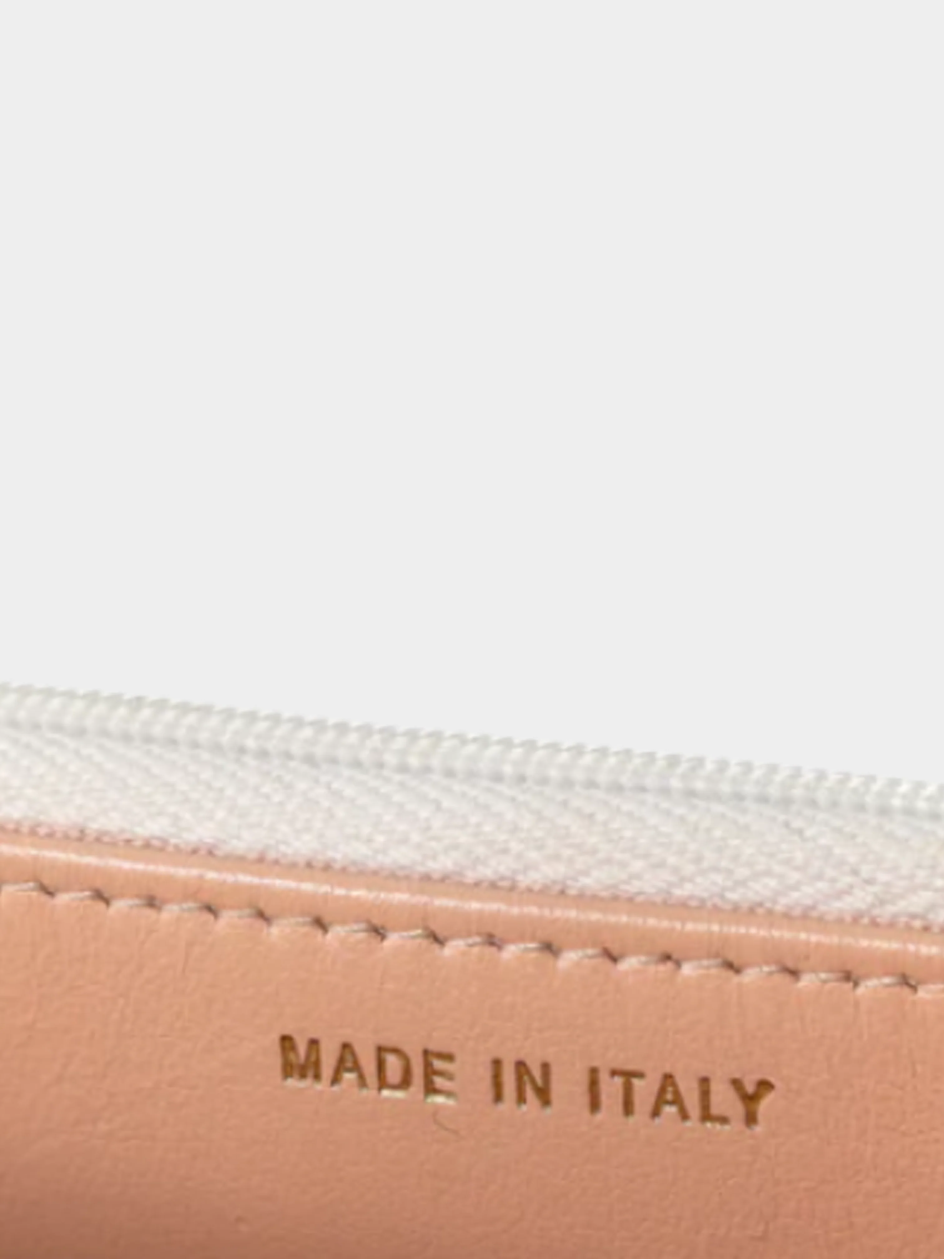 Chanel 2010s Pearl Crush White Quilted Lambskin Leather Wallet on Chain - Image 7