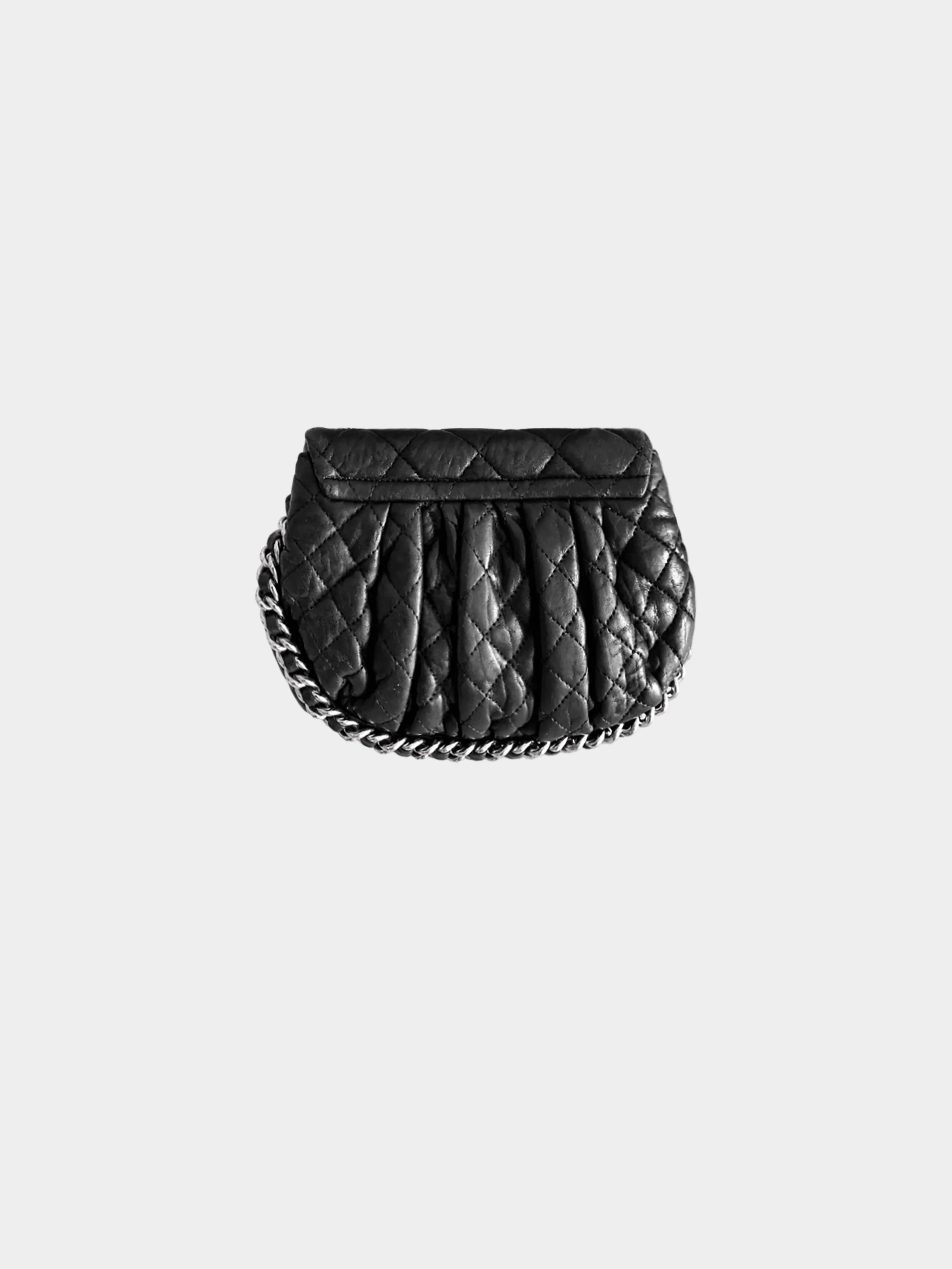 Chanel 2011-2012 Black Chain Around Mini Flap Bag - Image 2