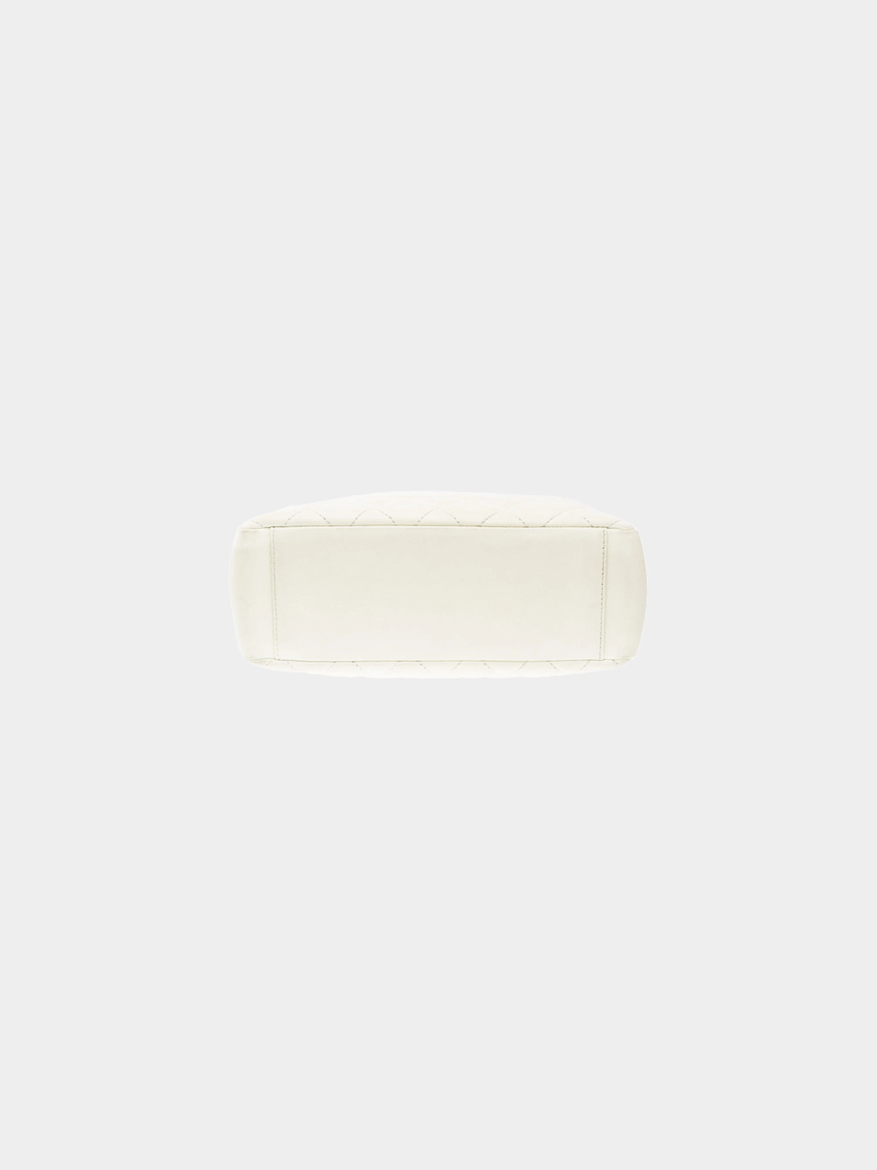 Chanel 2011 Off White Quilted Caviar Petit Timeless Shopping Tote - Image 3