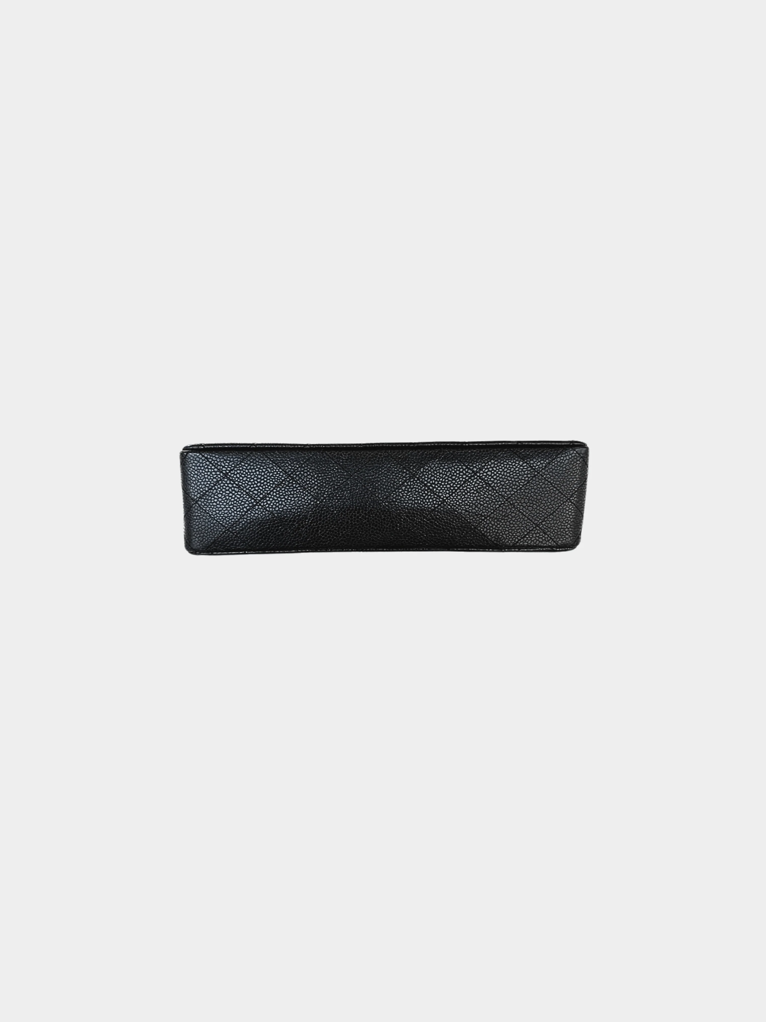 Chanel 2012 Black Classic 25 Caviar Skin Flap Bag - Image 7