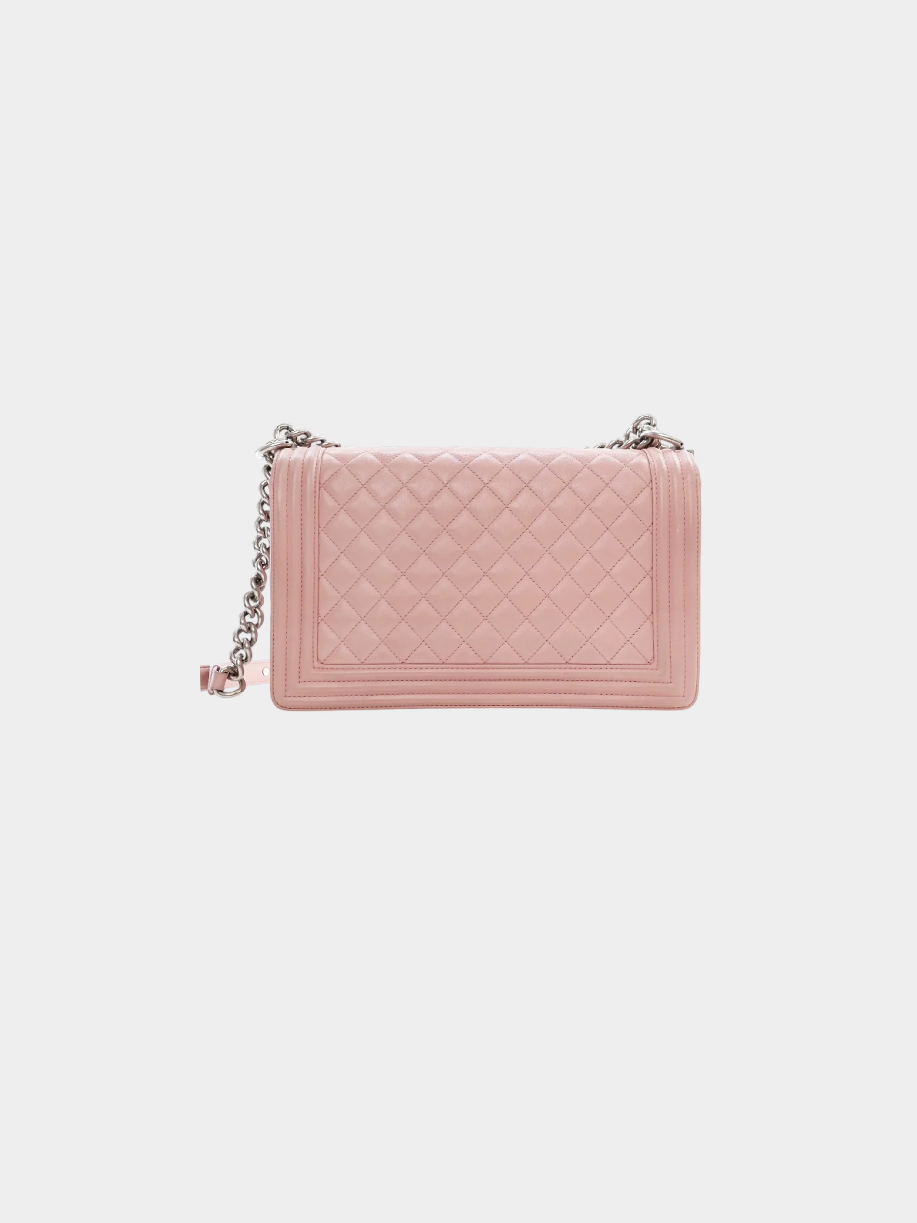 Chanel 2014-2015 Pink Calfskin Boy Flap Bag - Image 2