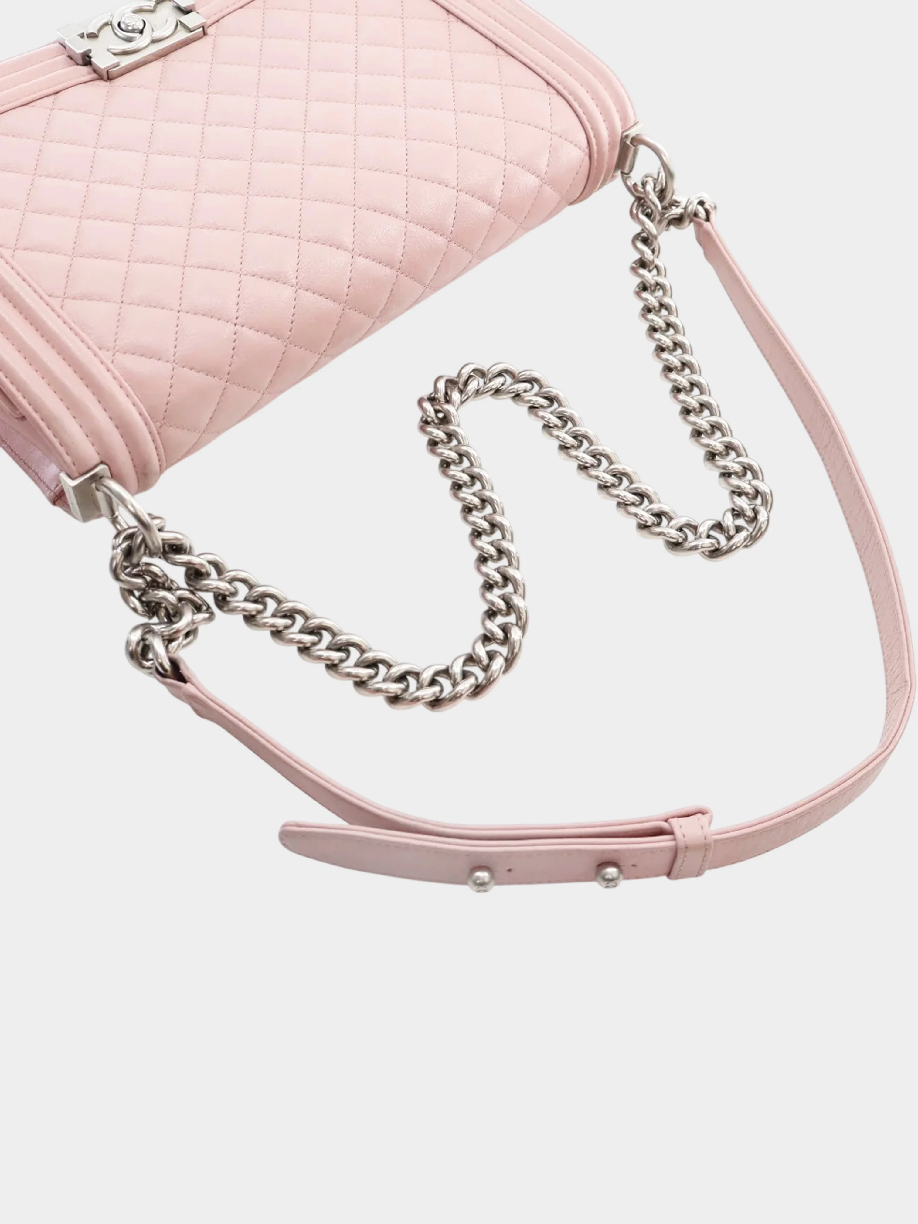 Chanel 2014-2015 Pink Calfskin Boy Flap Bag - Image 5