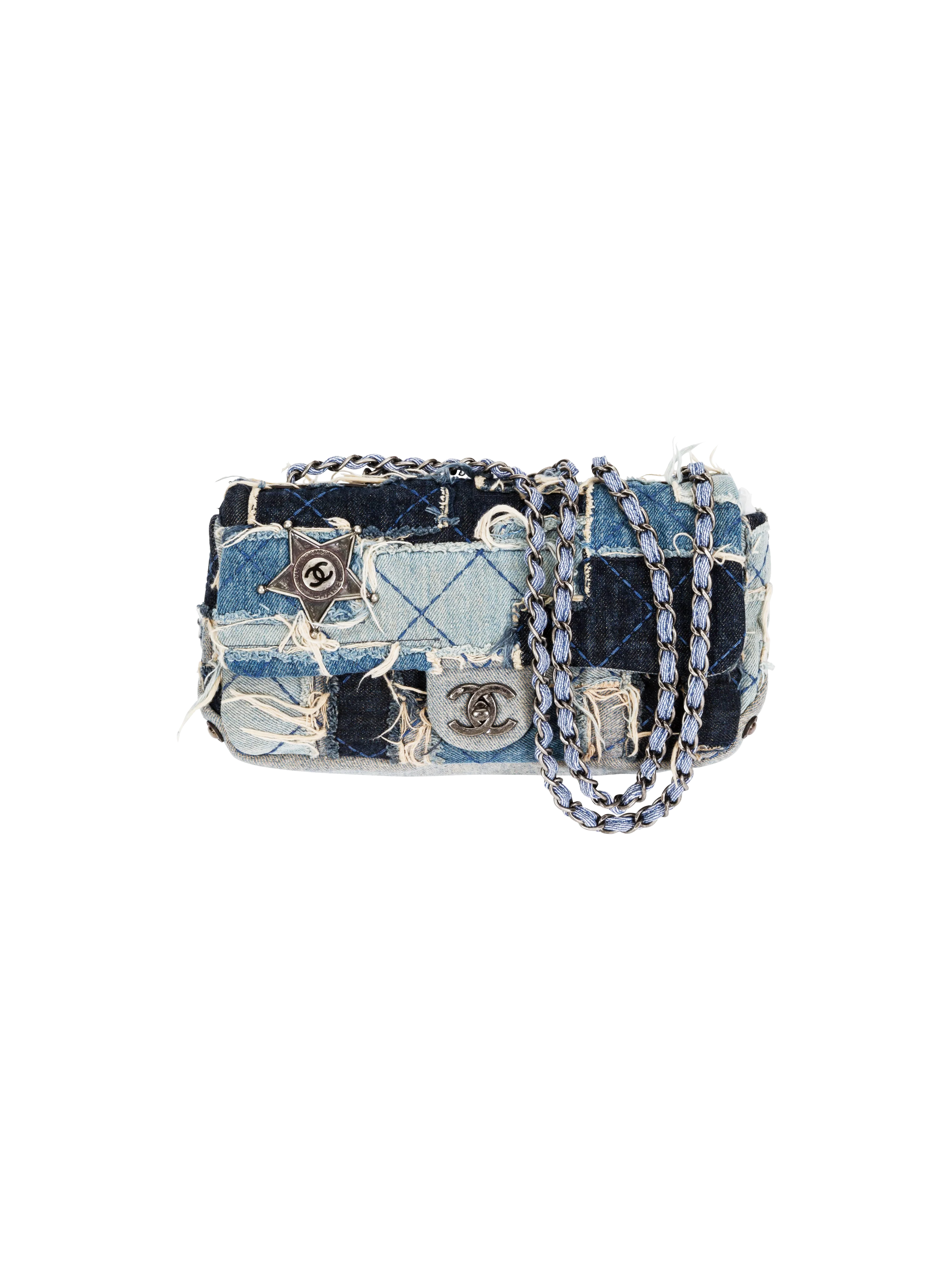 Chanel 2014 Paris-Dallas Denim Flap Bag