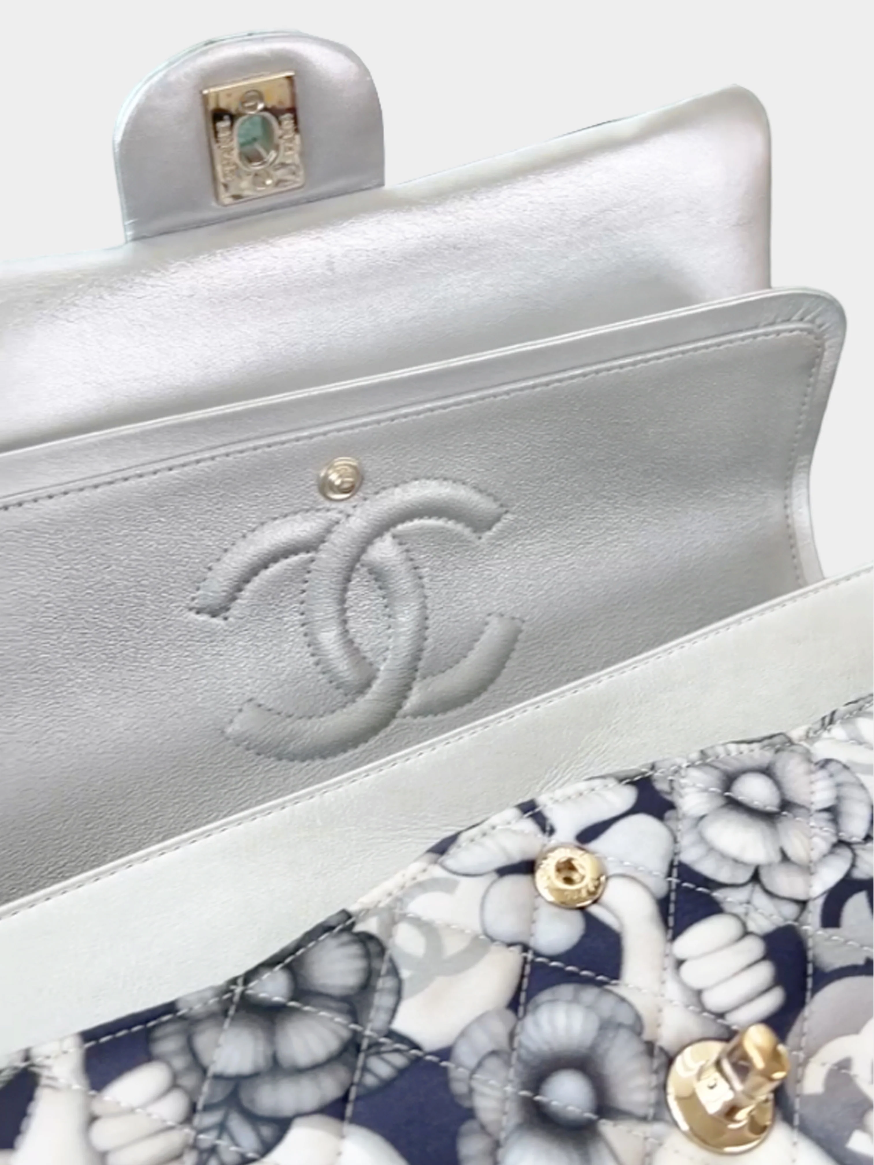 Chanel 2016 Cat Emoticon Classic Nylon Double Flap Bag - Image 3