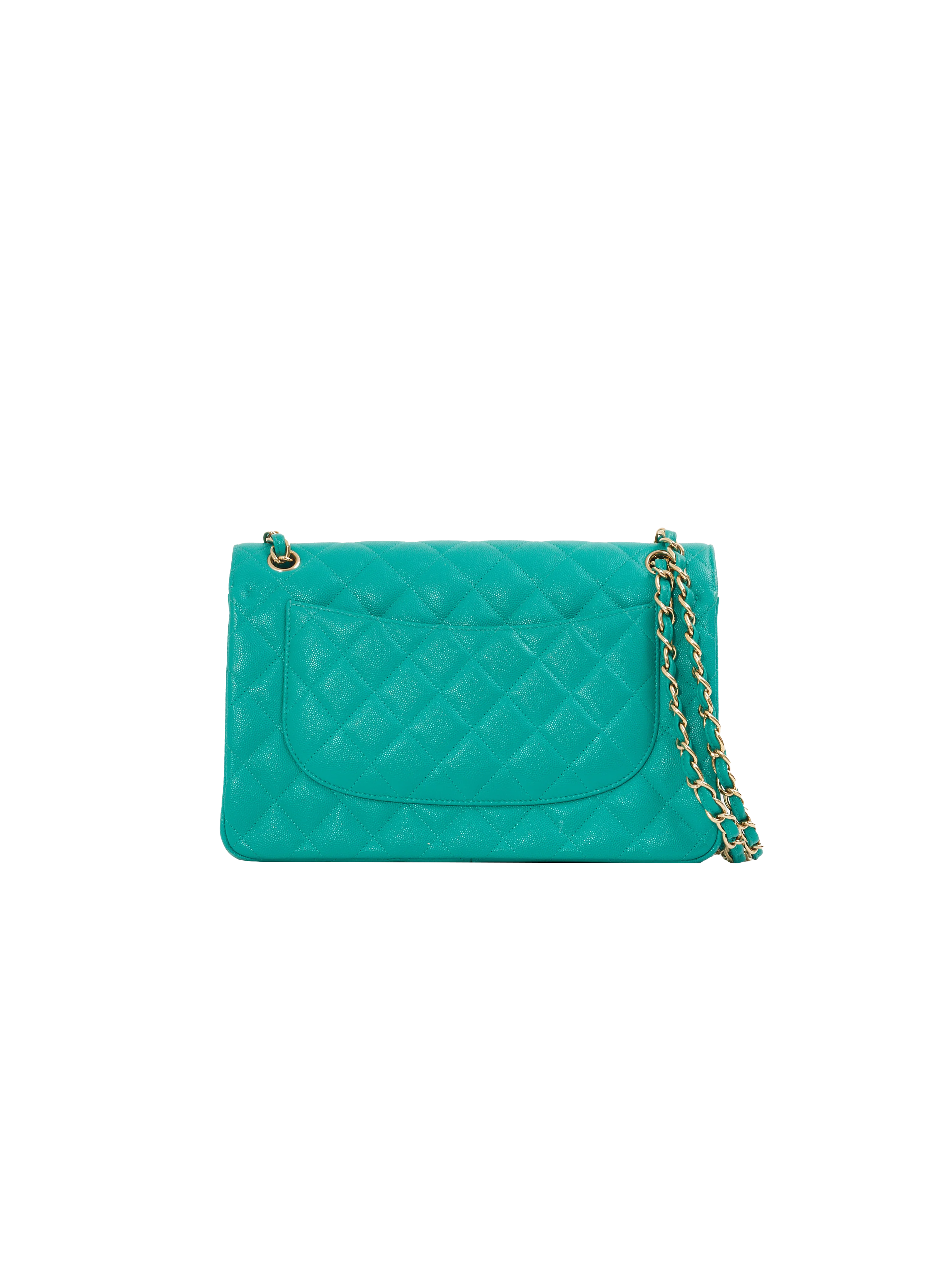 Chanel 2016 Turquoise Classic Flap Bag - Image 2