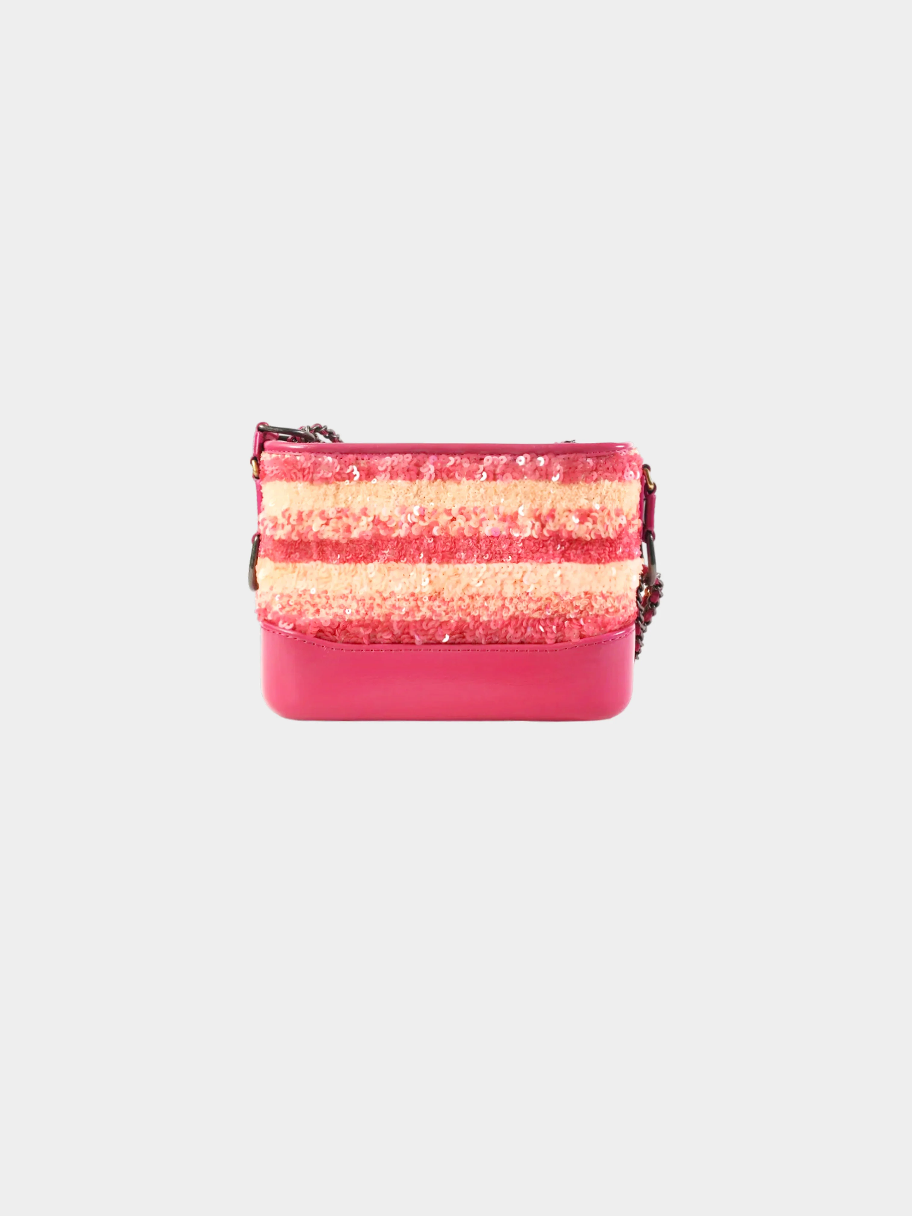 Chanel 2018-2019 Pink Sequins Gabrielle Small Shoulder Bag - Image 2