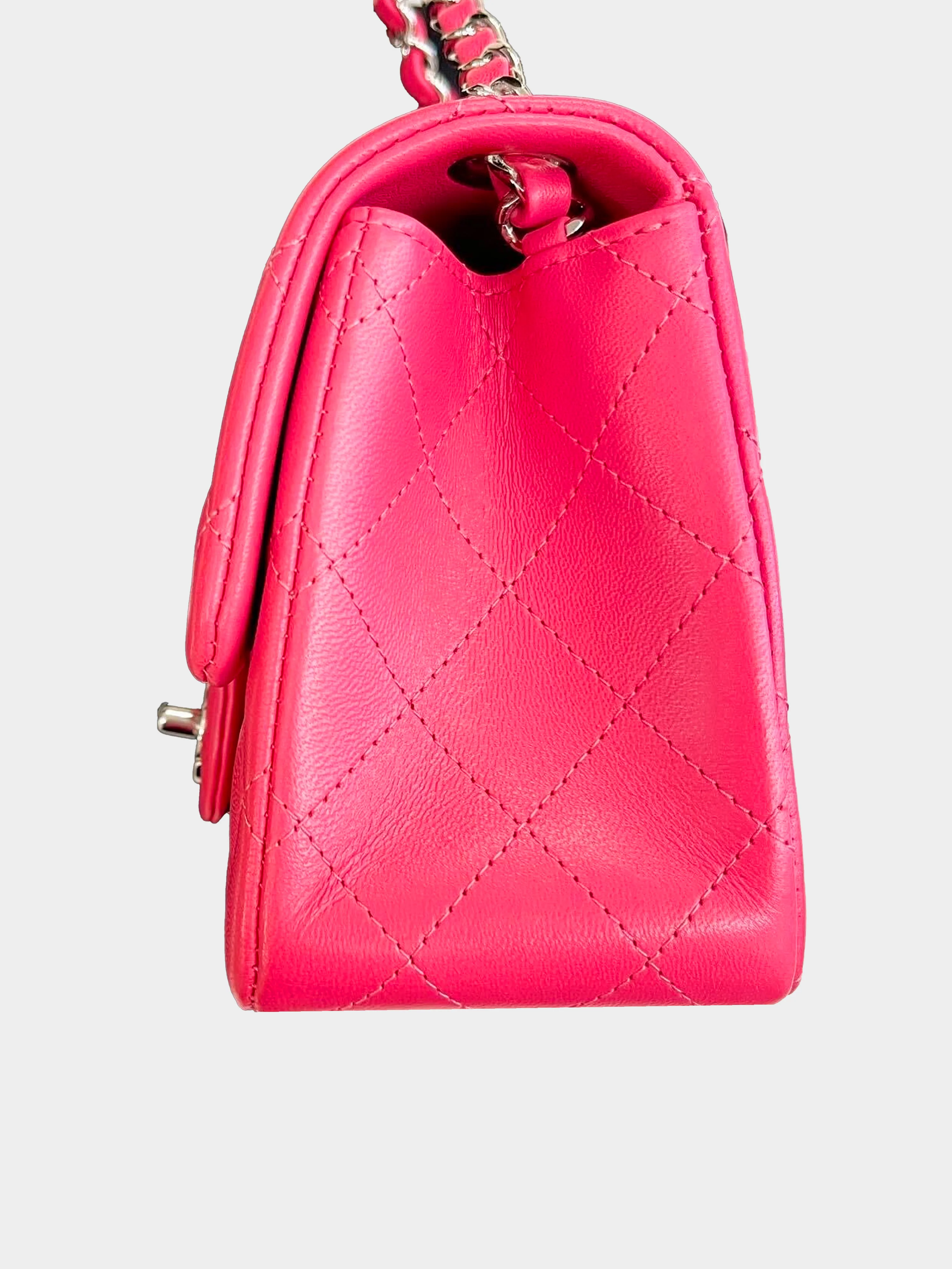 Chanel 2019 Lipstick Pink Pink Mini Flap Bag - Image 4