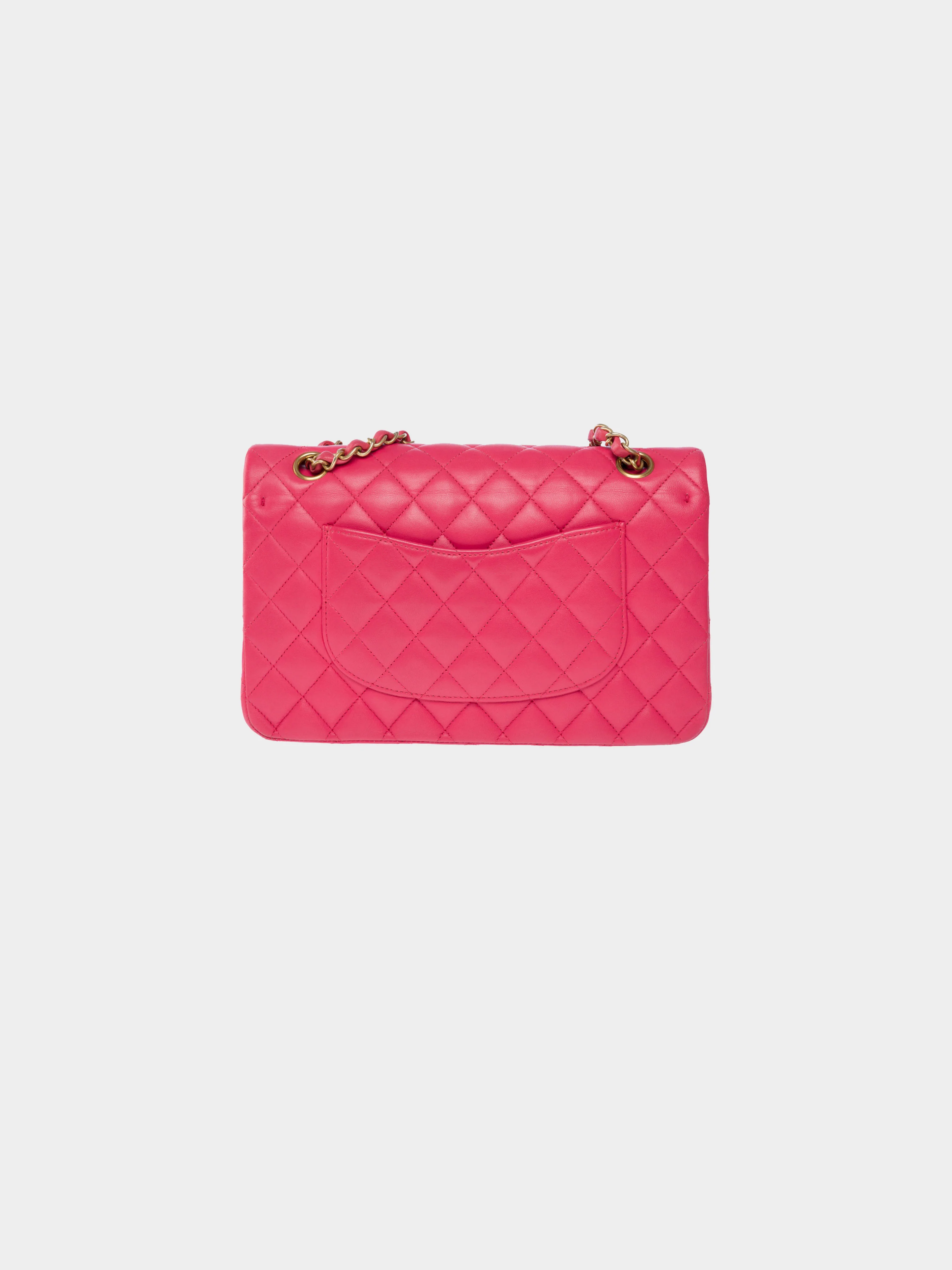 Chanel 2019 Limited Edition Pink Leather "Lucky Charms" Studded Medium Flap Bag - Image 2