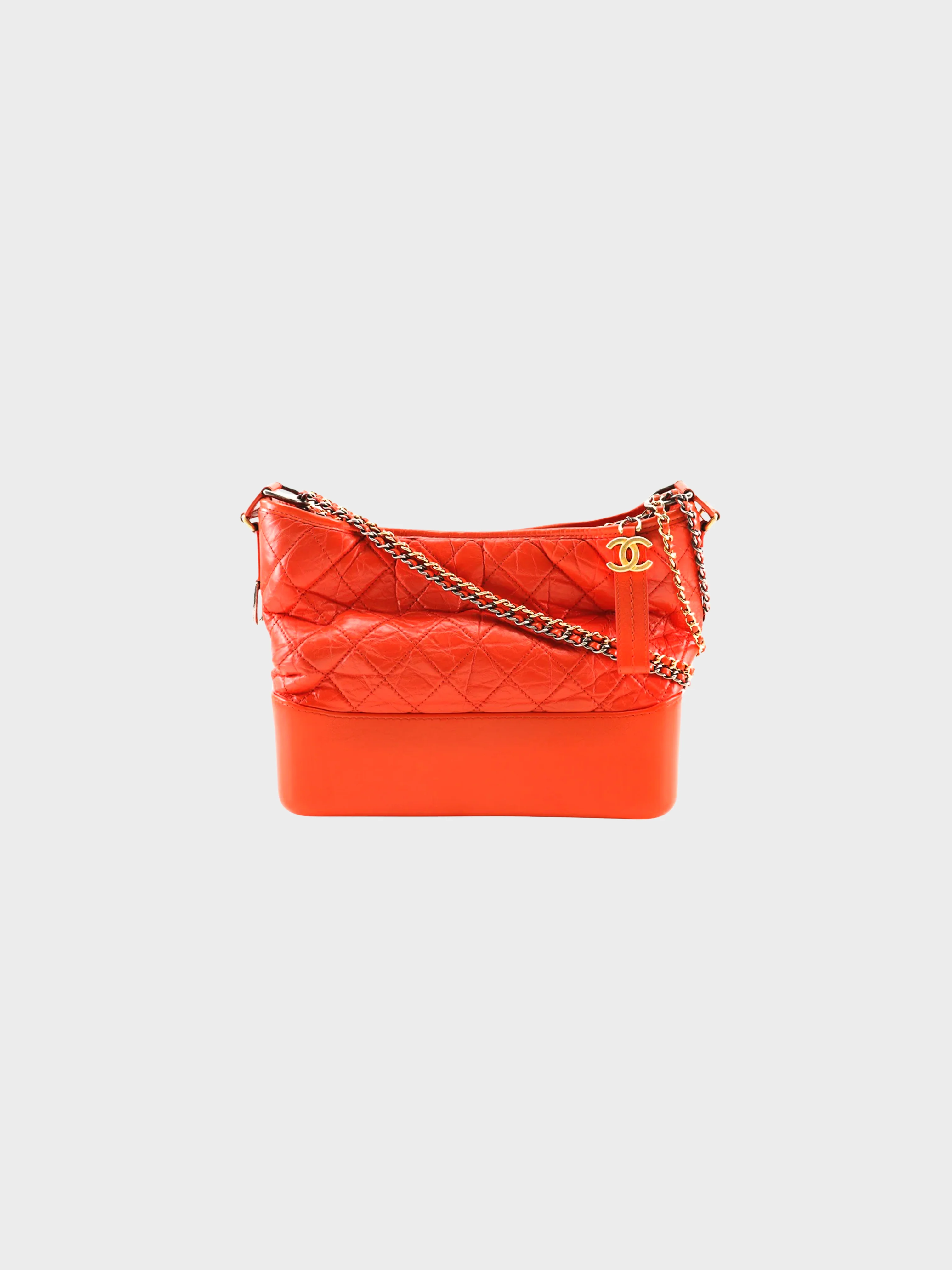 Chanel 2019 Red Gabrielle Hobo Shoulder Bag