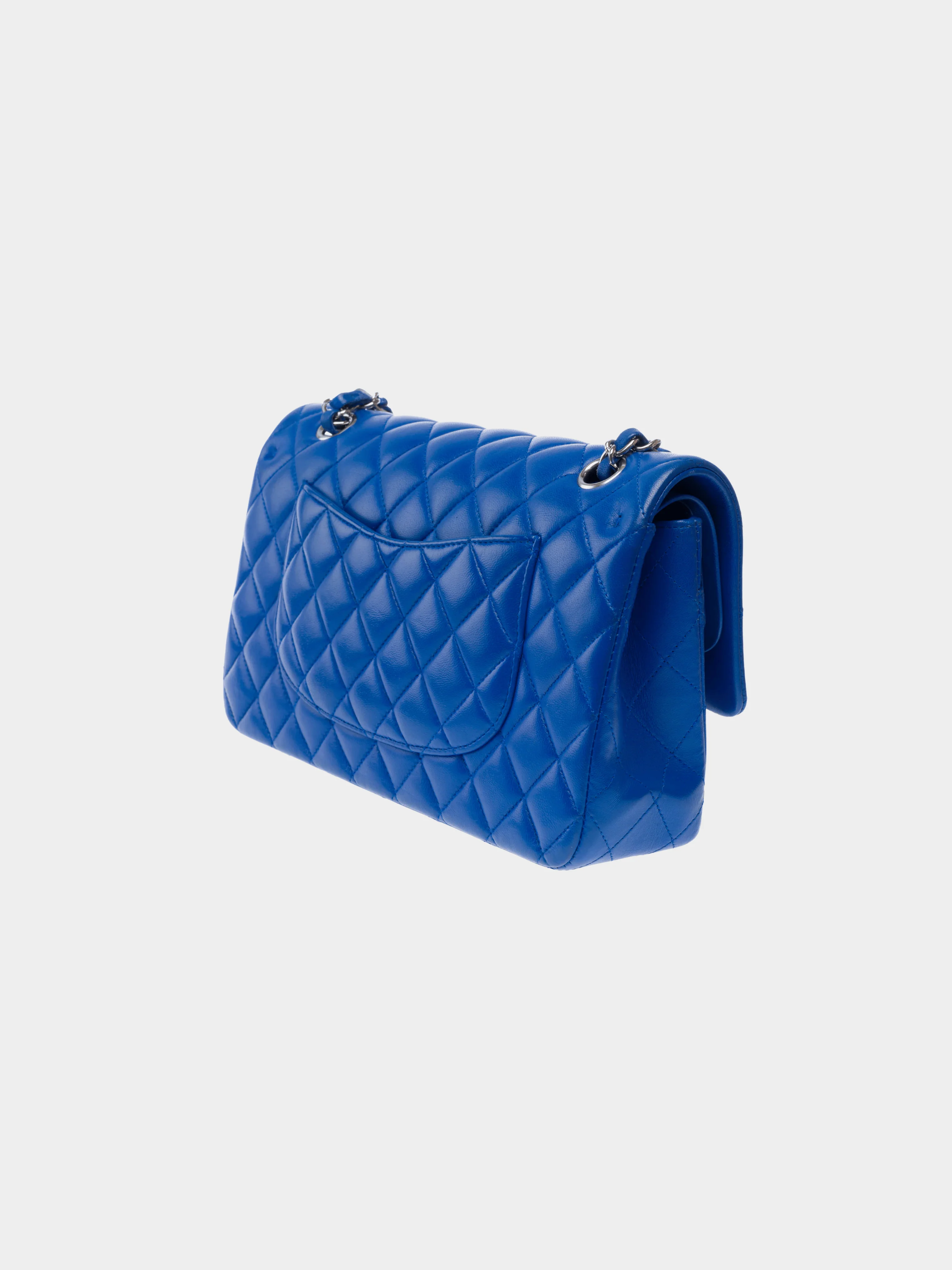 Chanel 2019 Timeless Medium Cobalt Blue Double-flap Bag - Image 4