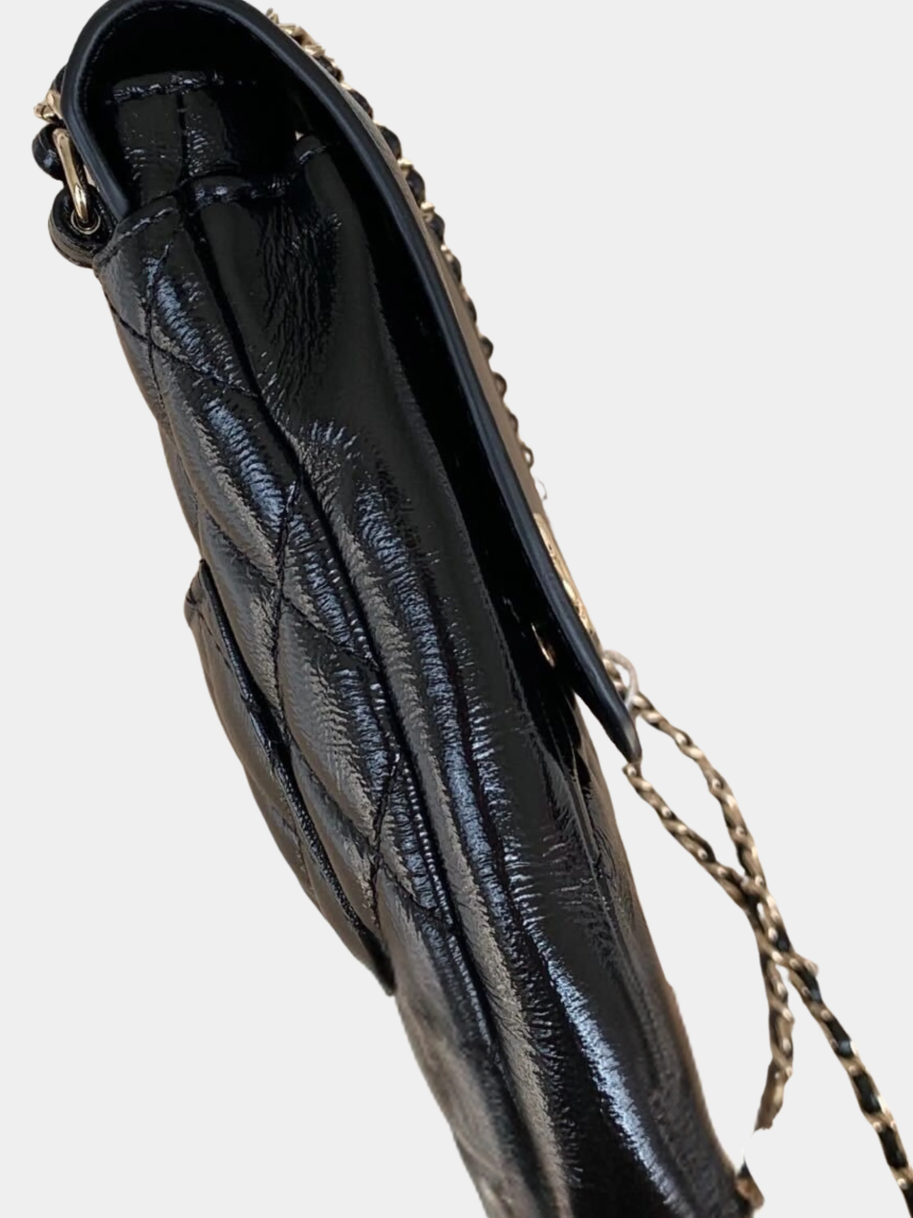 Chanel 2020s Black CC Double Pocket Flap Crossbody Bag - Image 5