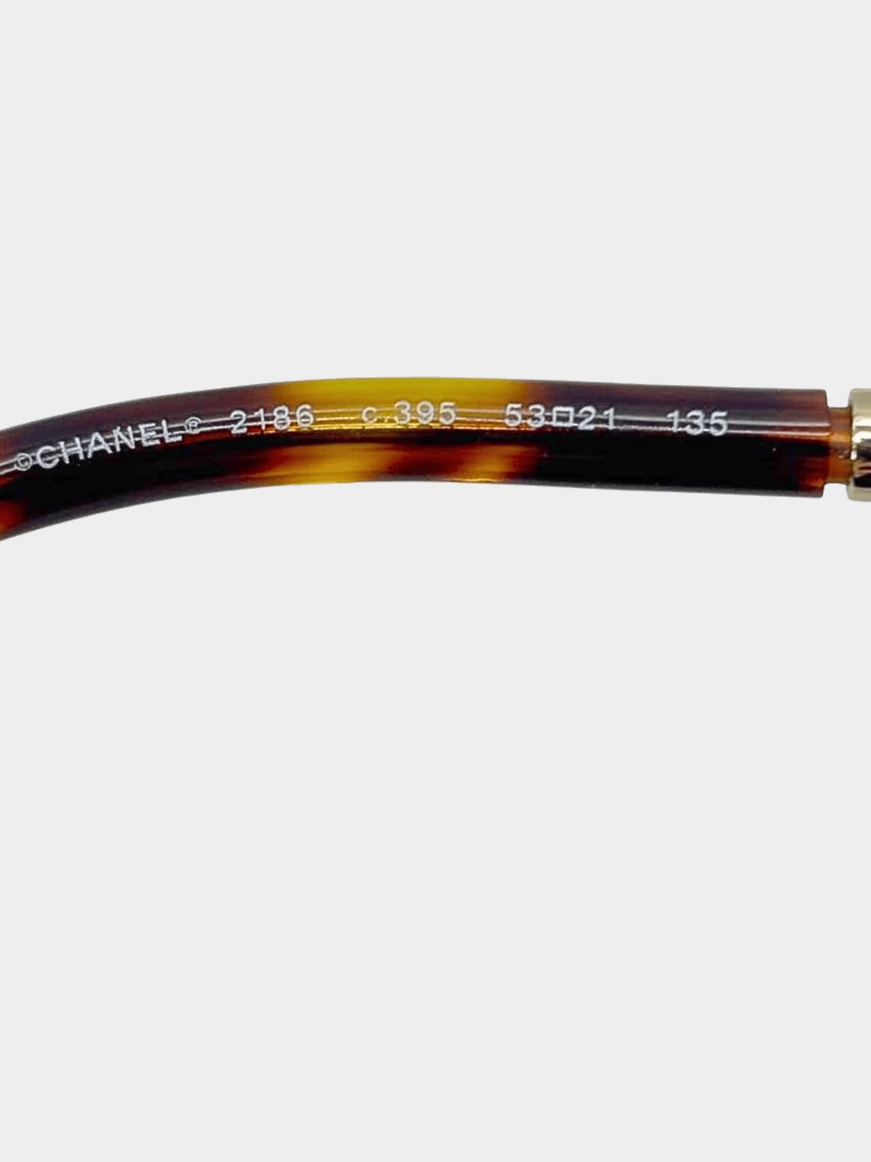 Chanel 2020s Gold Round Metal Strap Eyeglasses - Image 7