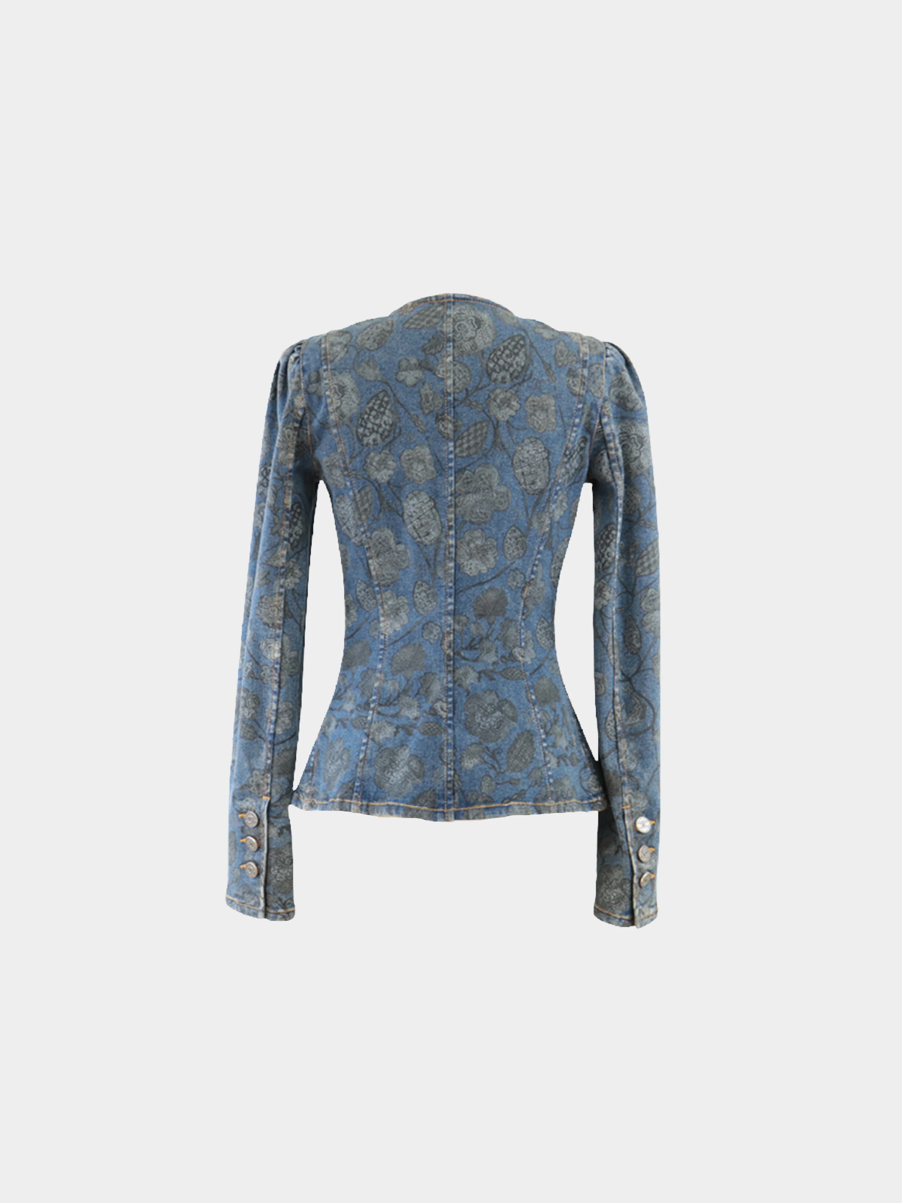 Chanel 2021  Blue Le Château des Dames Denim Jacket - Image 2