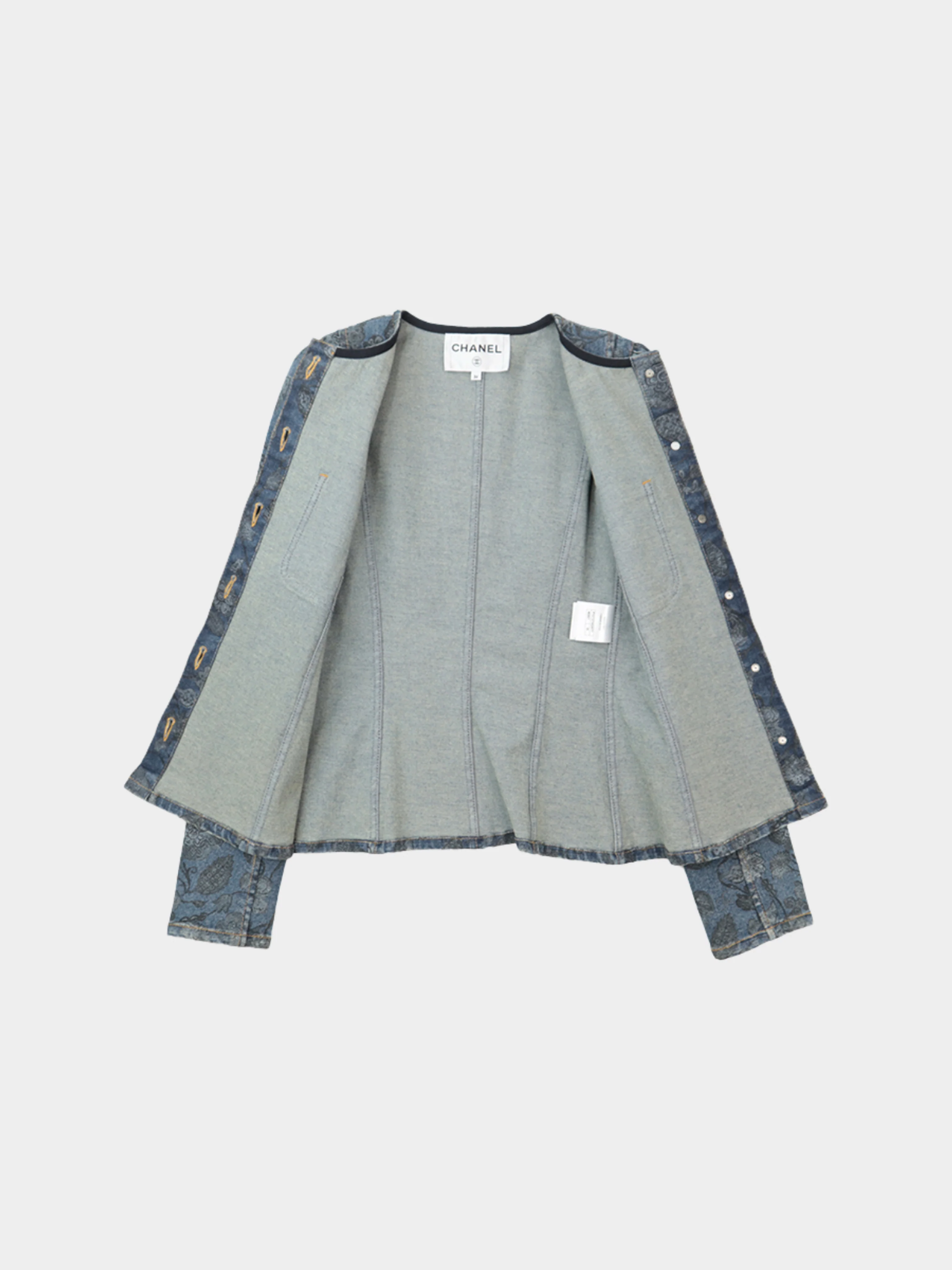 Chanel 2021  Blue Le Château des Dames Denim Jacket - Image 3