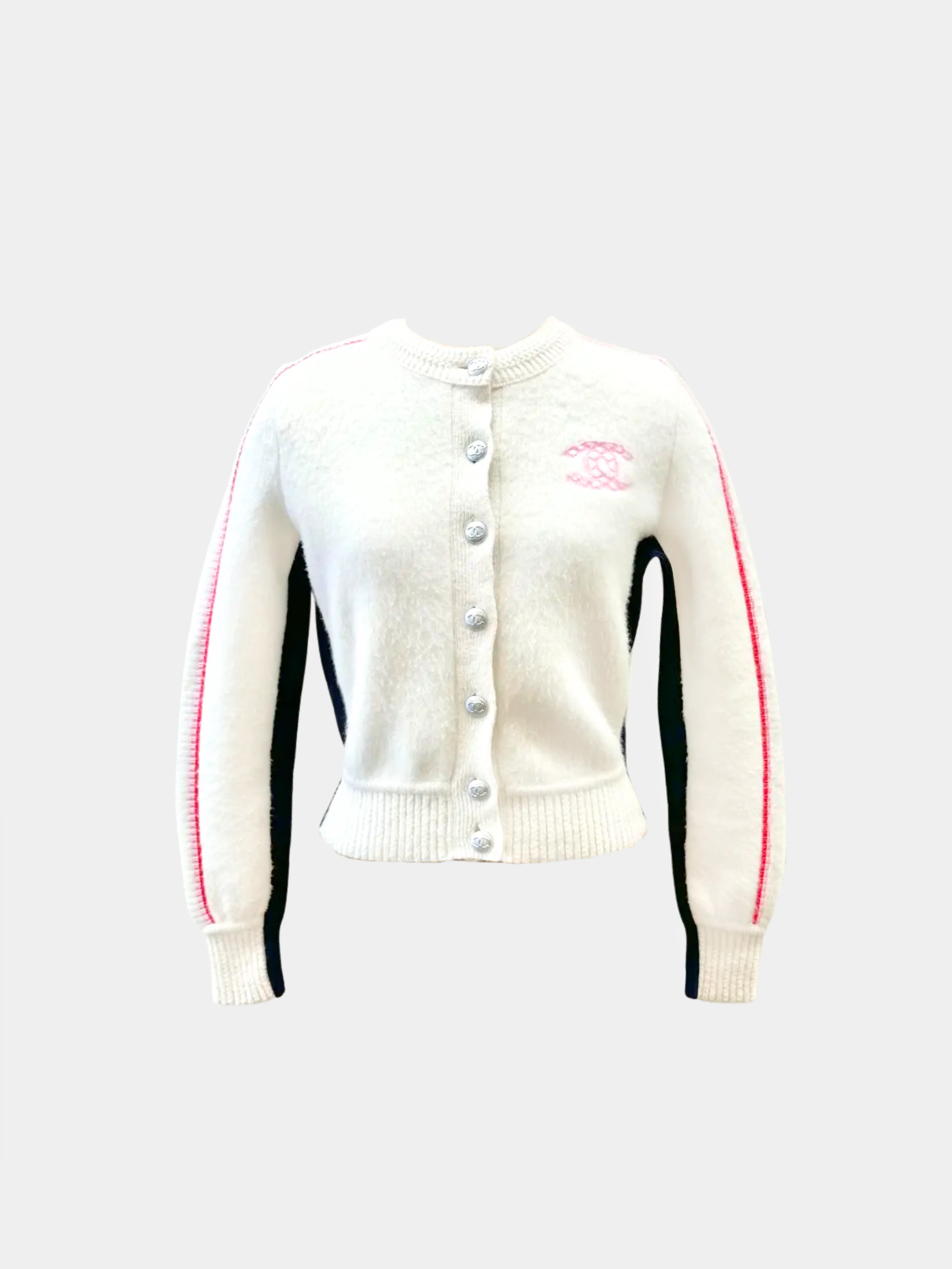 Chanel 2021 Cream Cashmere Sporty Cardigan