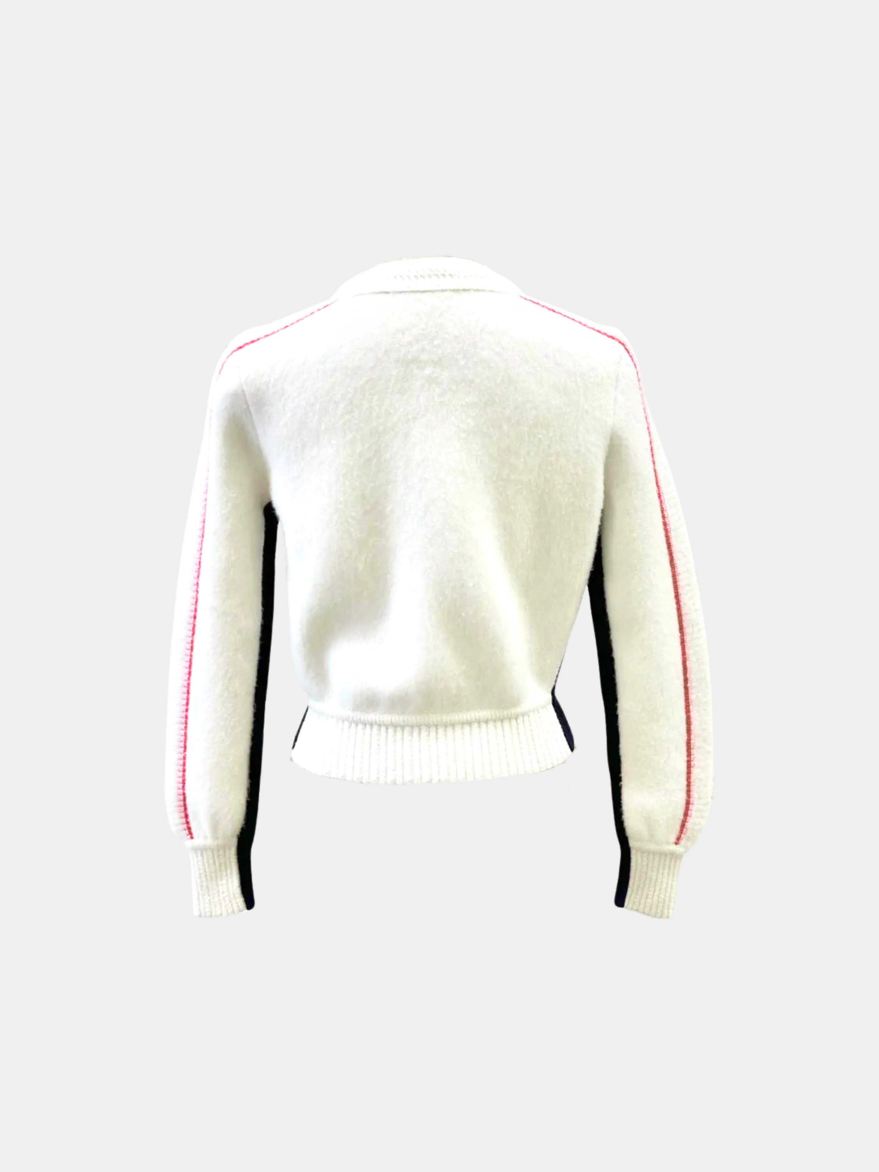 Chanel 2021 Cream Cashmere Sporty Cardigan - Image 2