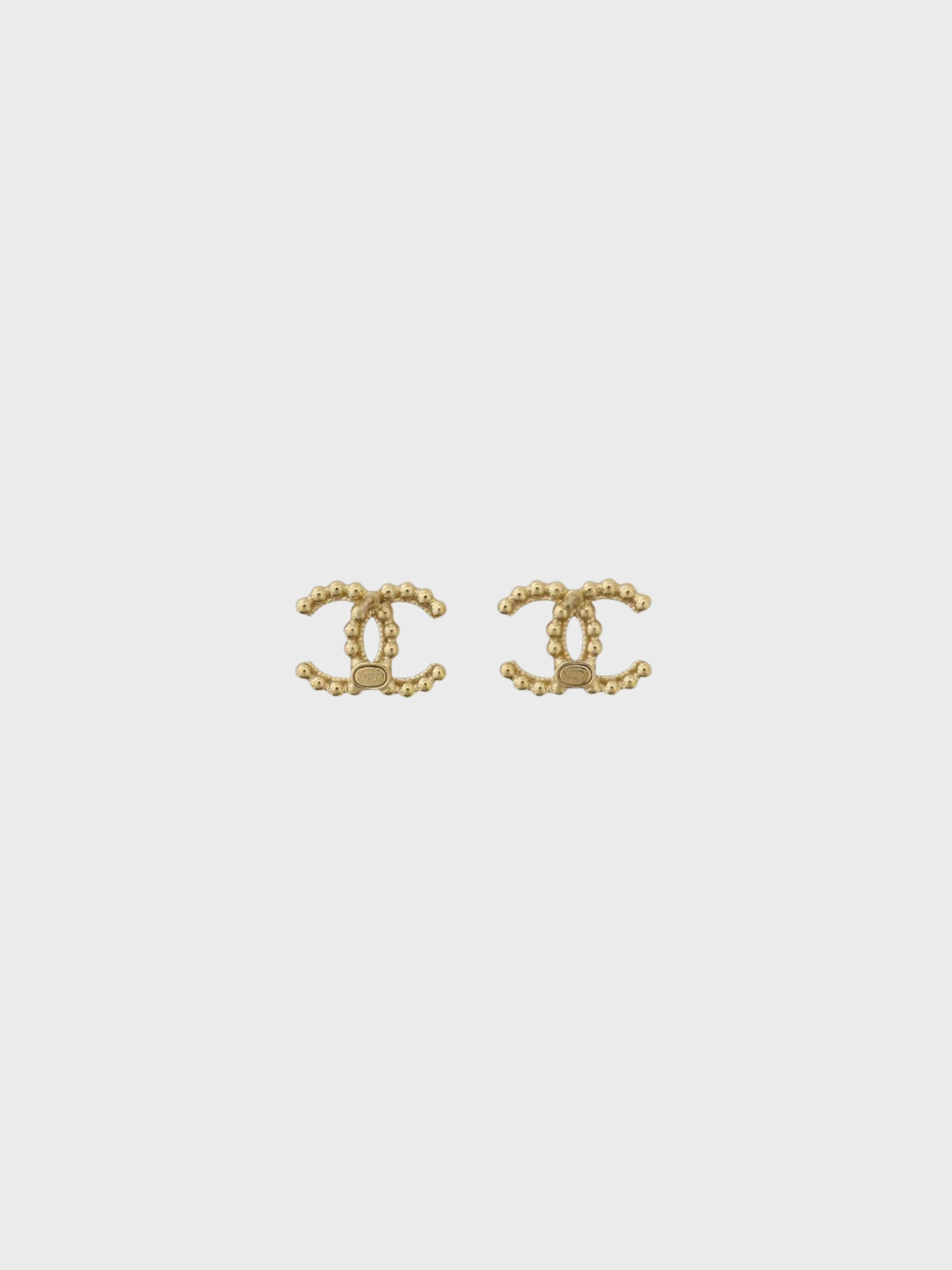 Chanel 2022 Gold Plated Metal COCO Earrings - Image 2