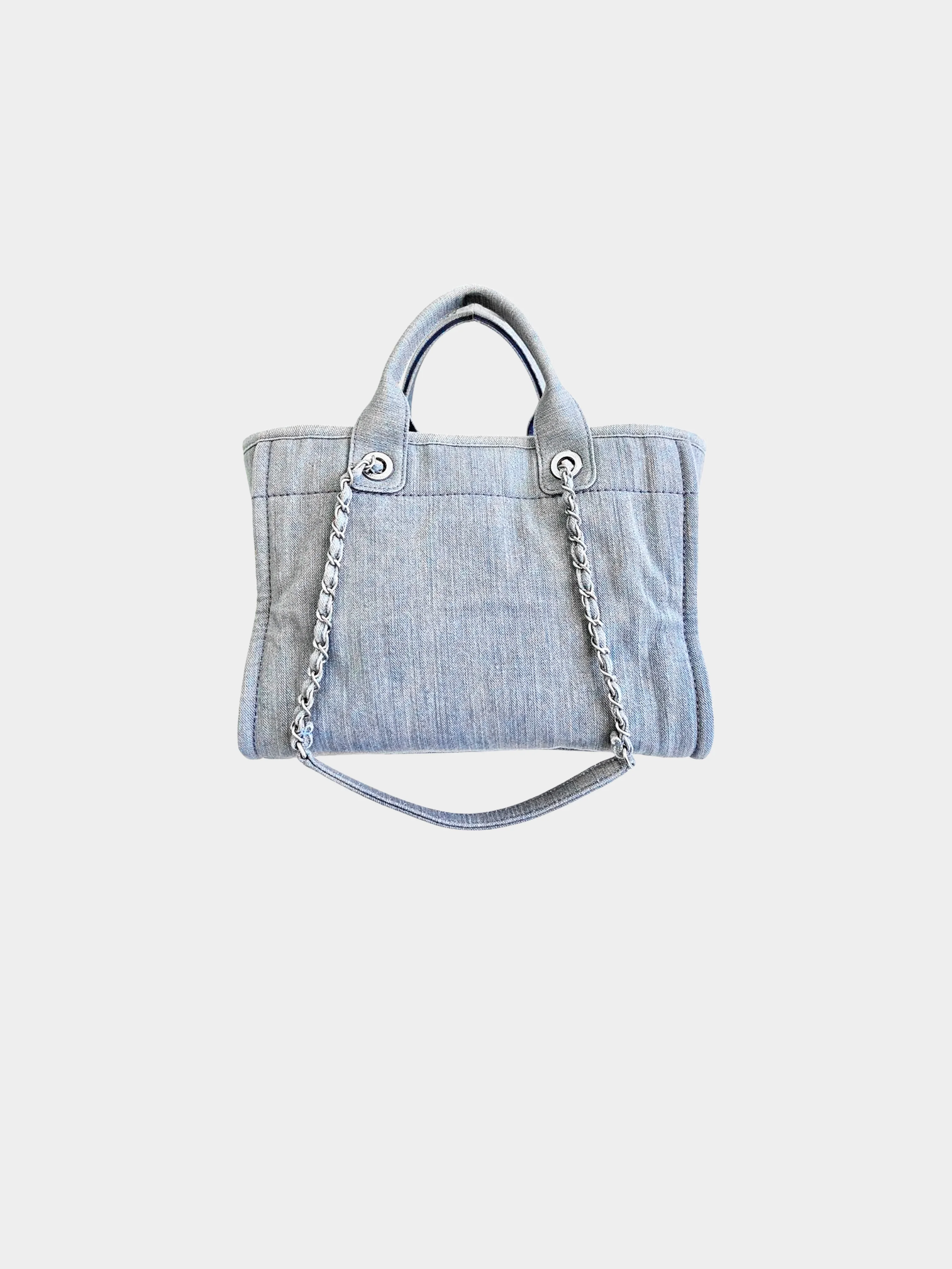 Chanel 2023 Light Denim Small Deauville Tote Bag - Image 2