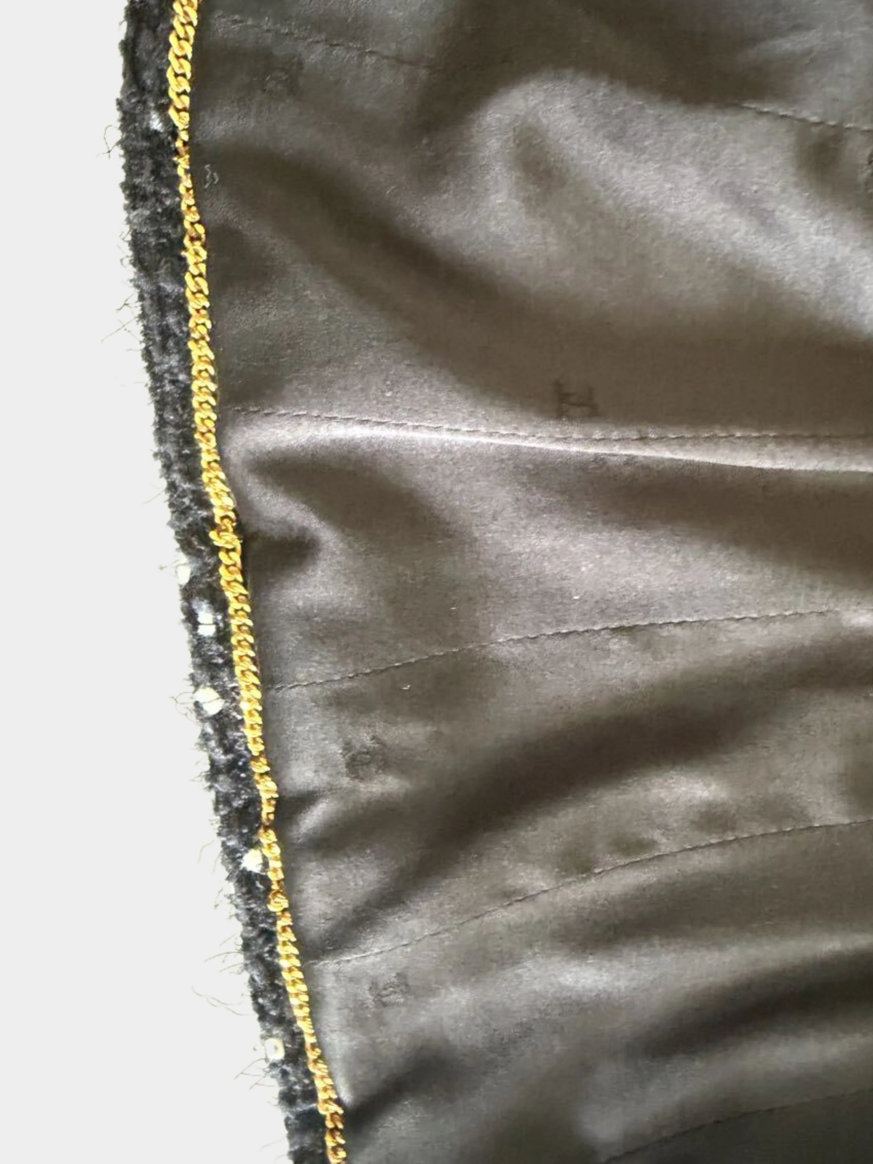 Chanel AW 1995 Monochrome Speckled Tweed Jacket - Image 3