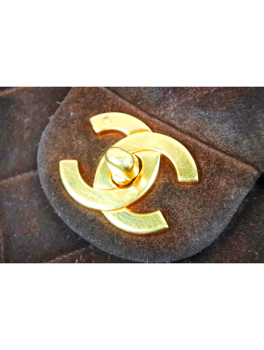 Chanel 2000s Brown Quilted Flap Backpack - Image 3