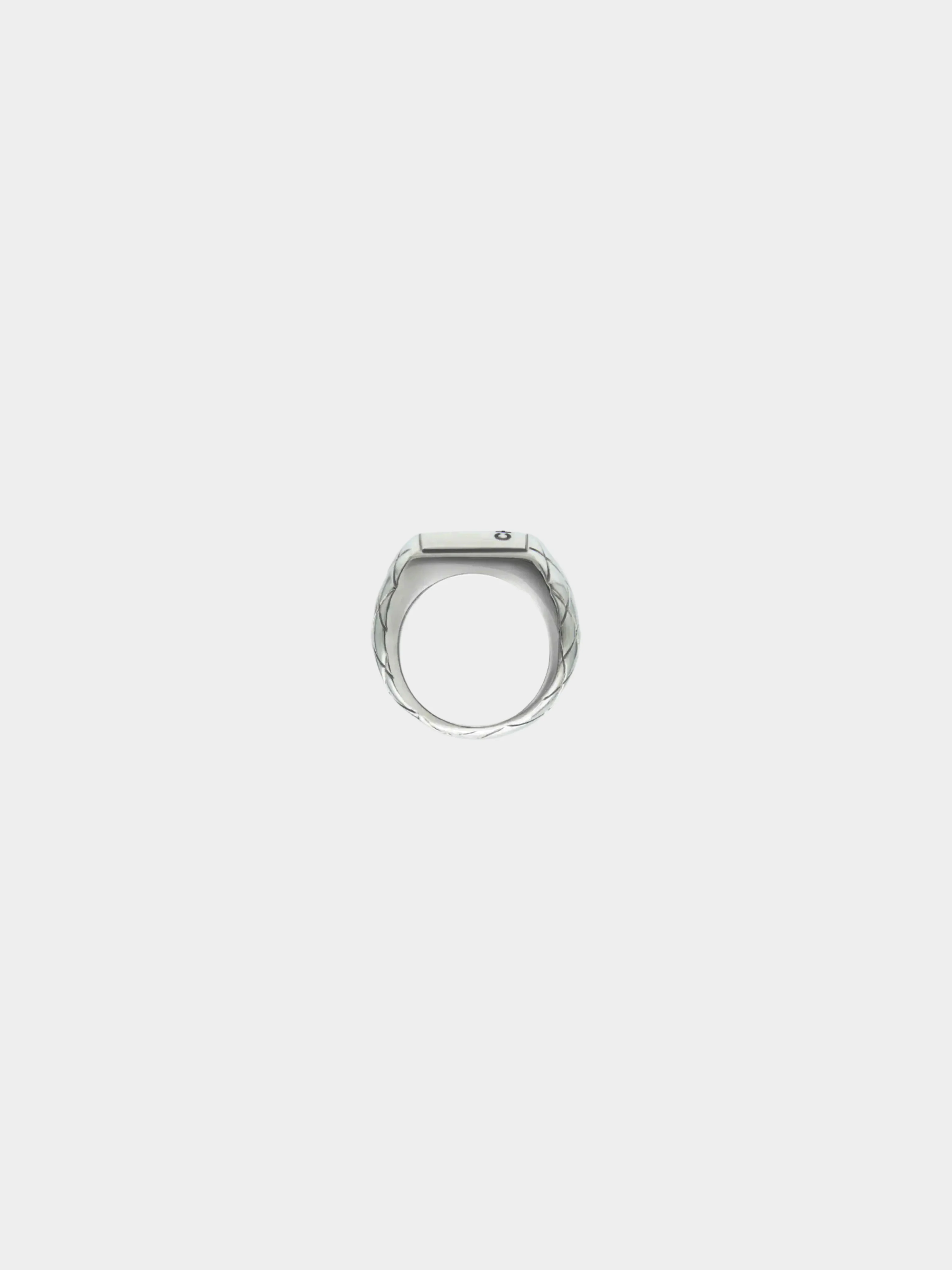 Chanel by Karl Lagerfeld 2000s Silver Crush Ring - Image 4
