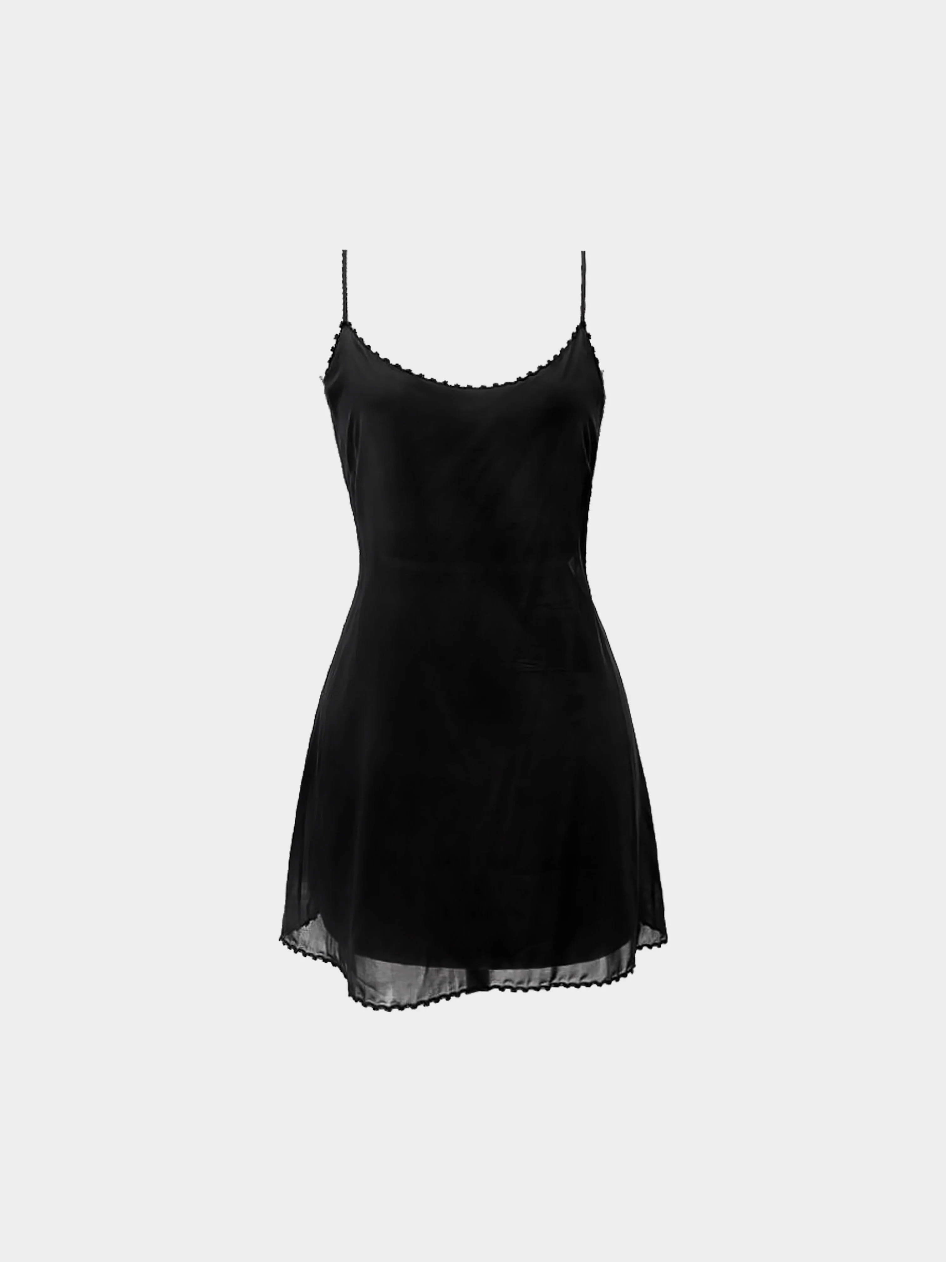 Chanel by Karl Lagerfeld 2010s Black Linen Knit Dress - Image 3
