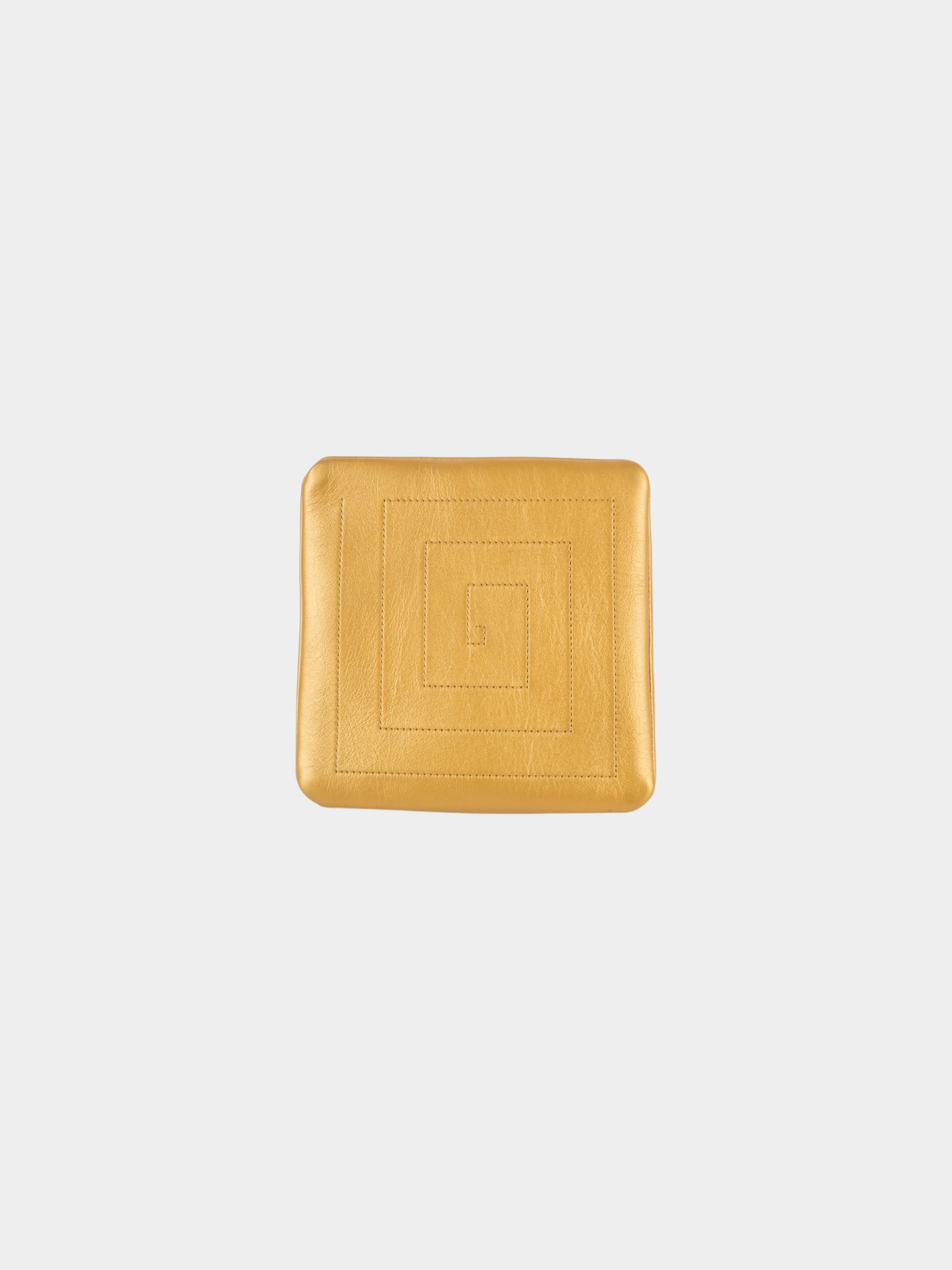 Chanel by Karl Lagerfeld Pre-fall 2019 Gold Pyramid Kheops Bag - Image 4