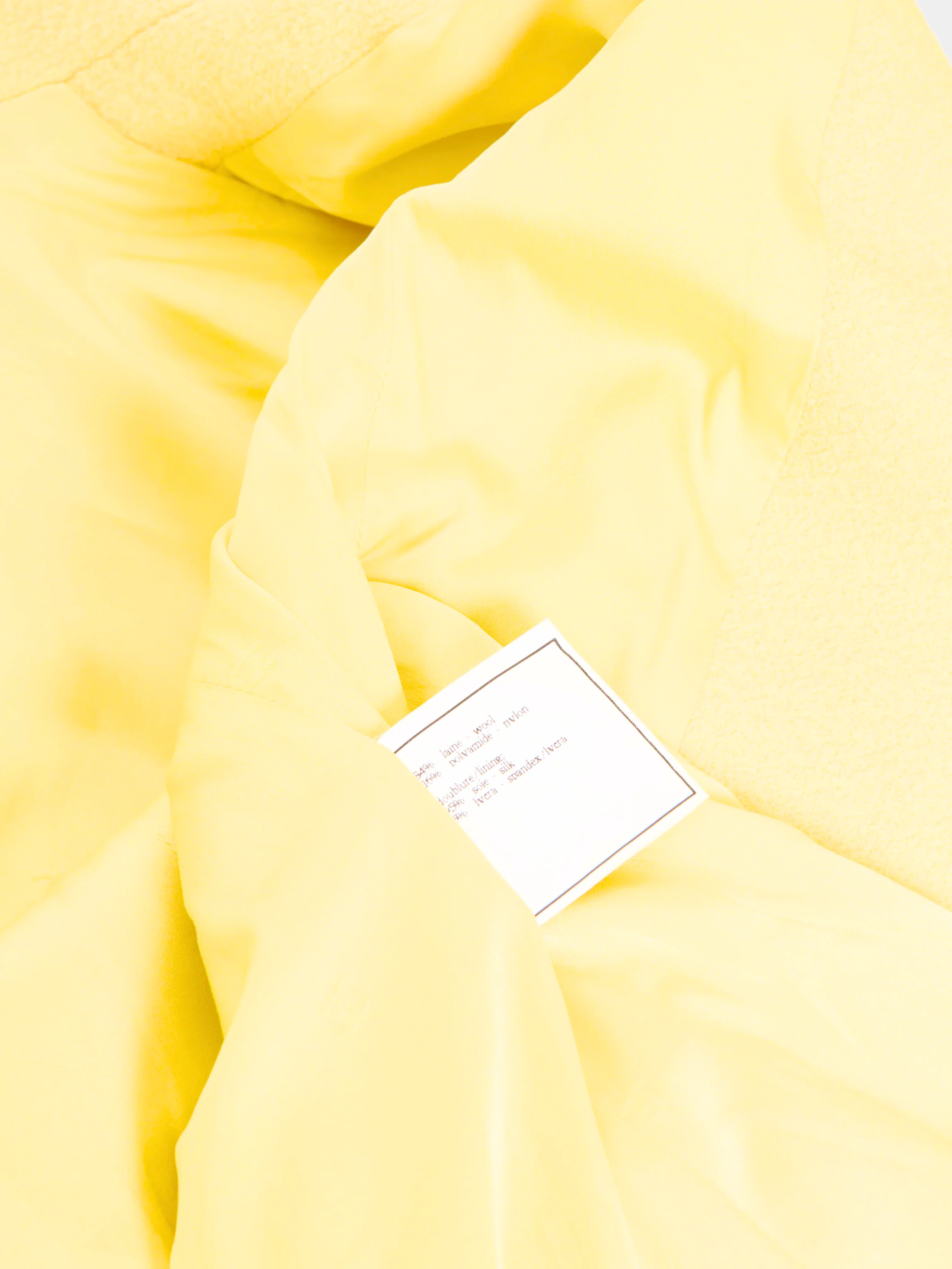 Chanel by Karl Lagerfeld SS 1997 Yellow CC logo fitted blazer jacket - Image 5