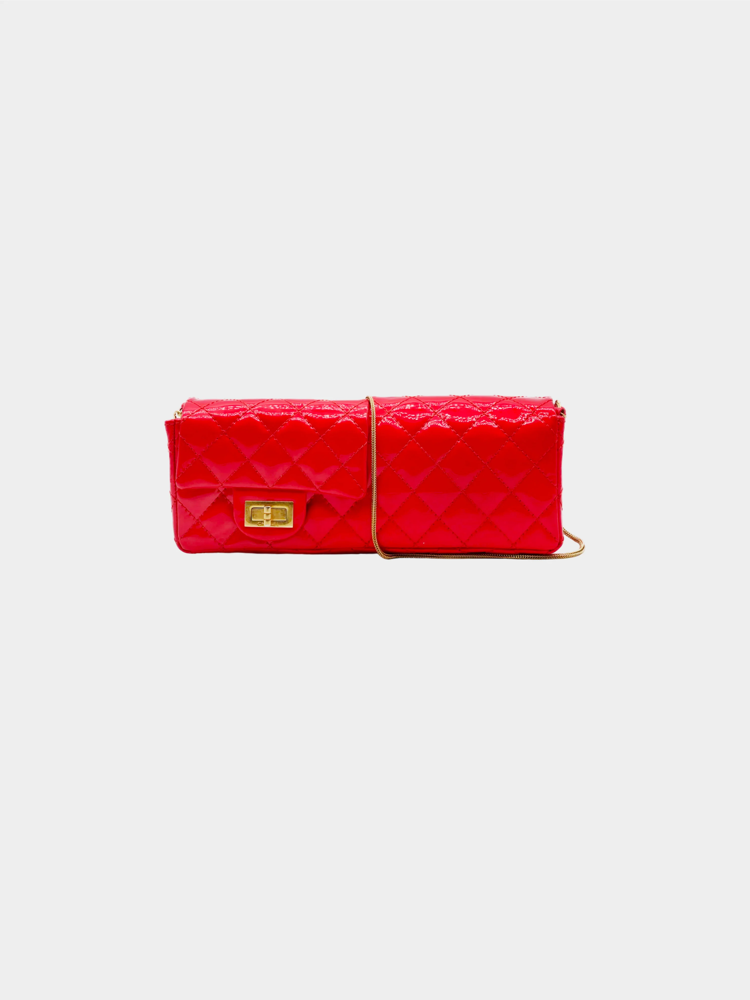 Chanel by Karl Lagerfeld SS 2008 Red Double Pocket Baguette Bag - Image 2