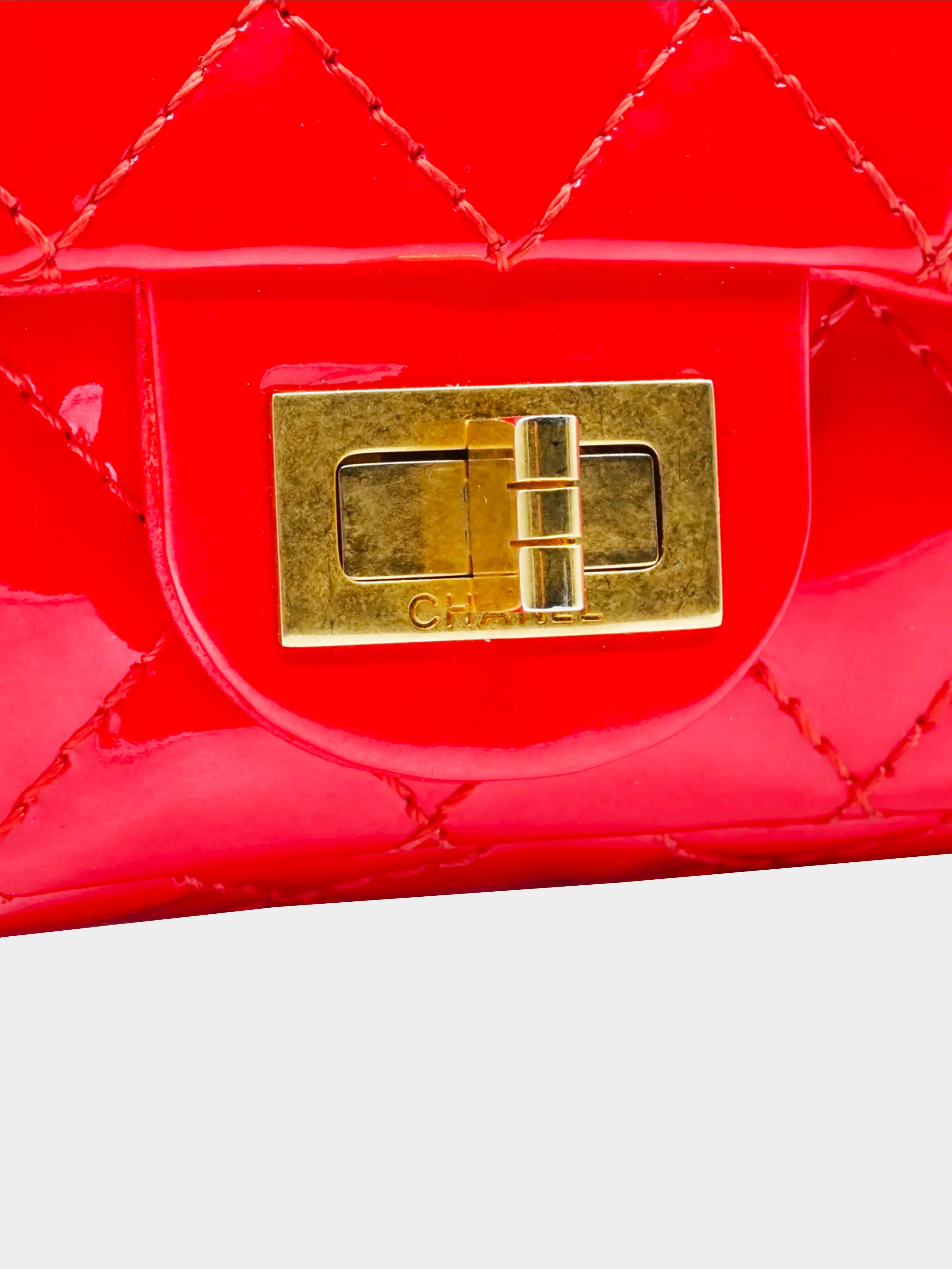 Chanel by Karl Lagerfeld SS 2008 Red Double Pocket Baguette Bag - Image 5
