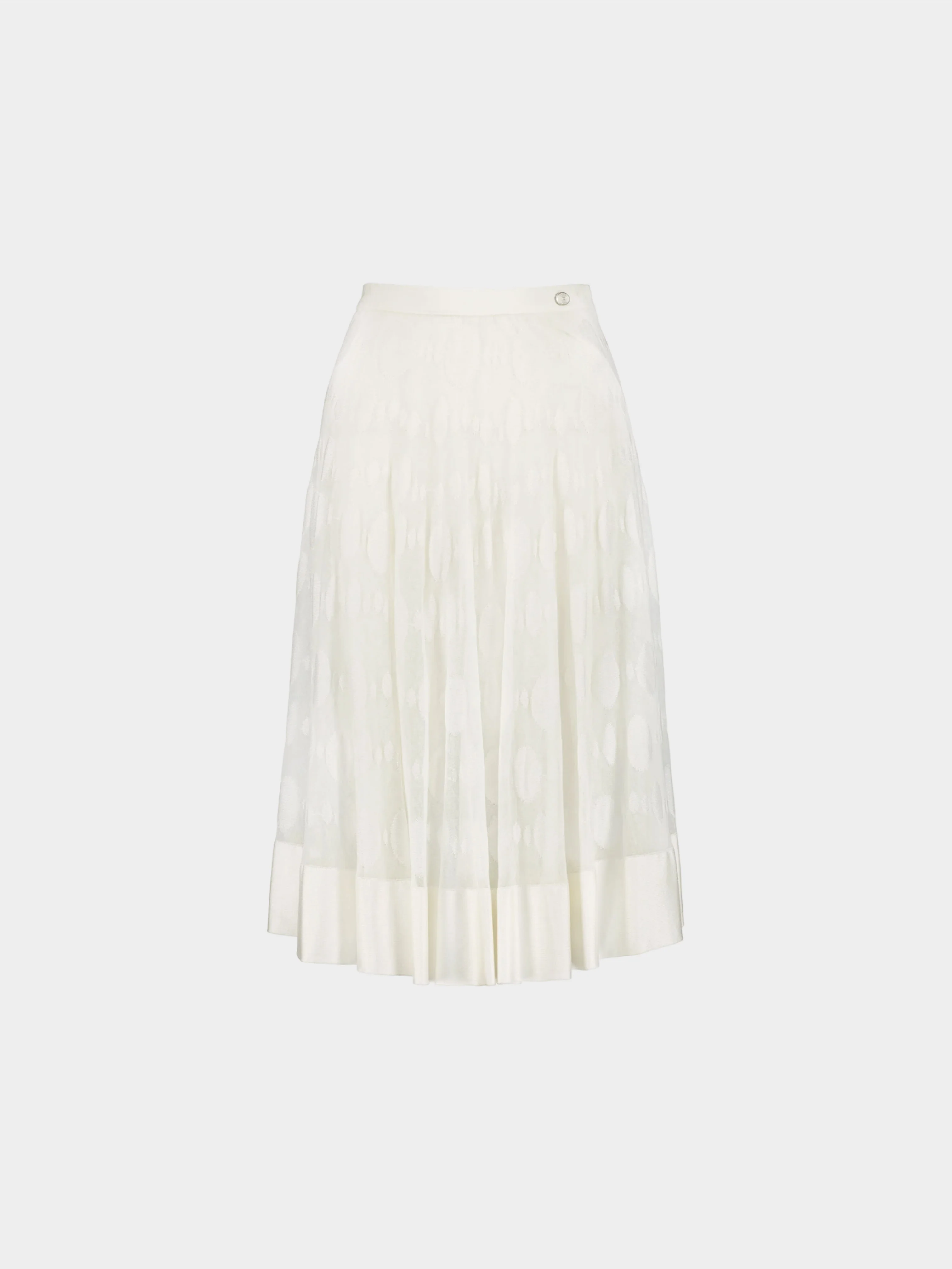 Chanel by Karl Lagerfeld SS 2016 Off-White Double-Layered Skirt