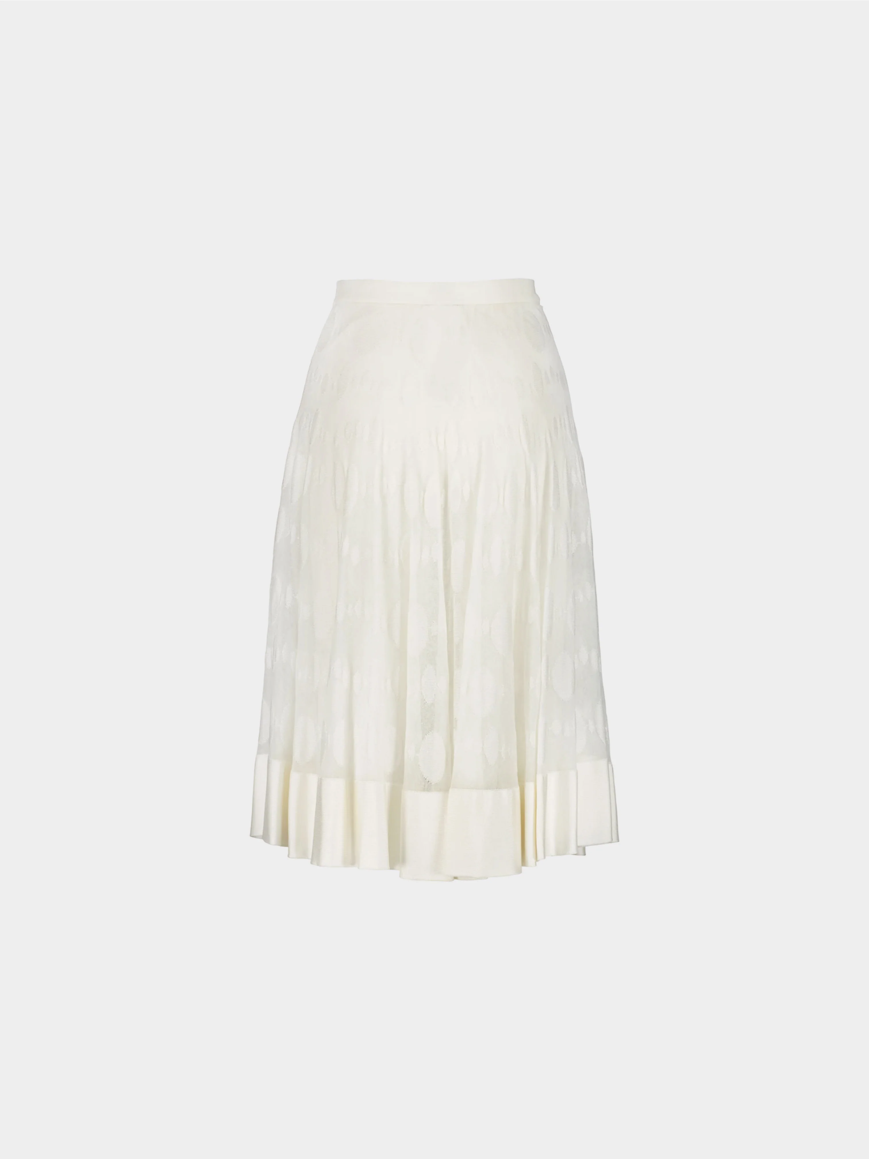 Chanel by Karl Lagerfeld SS 2016 Off-White Double-Layered Skirt - Image 2