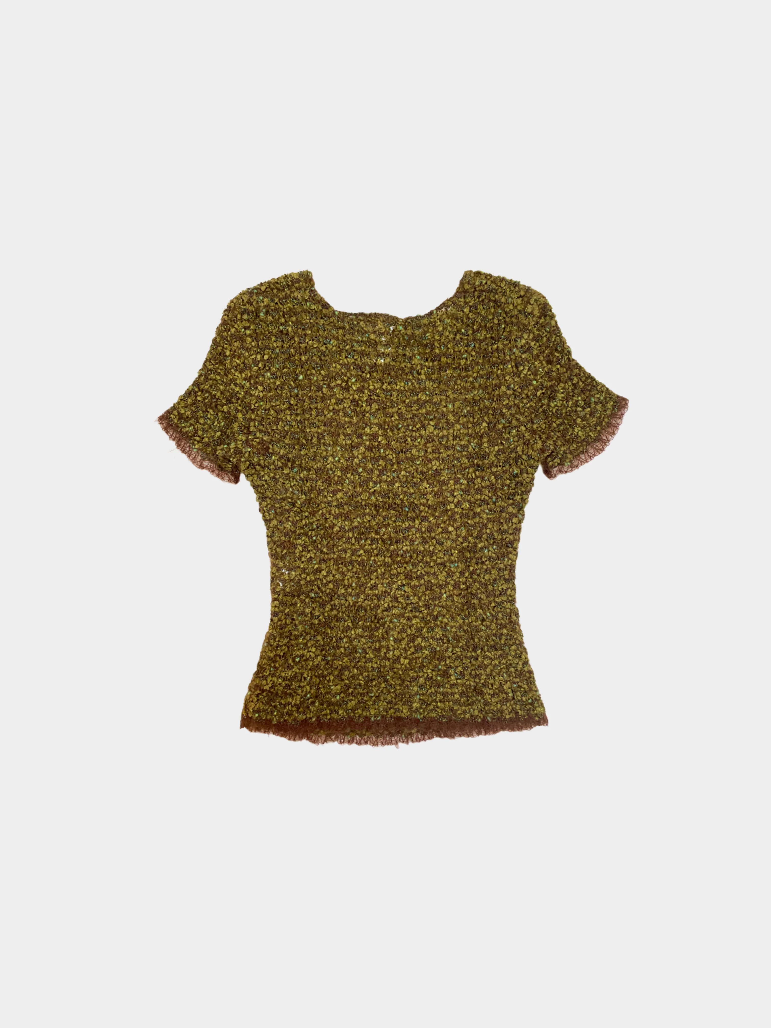 Chanel AW 1998 Tweed Mohair Knit Top - Image 2