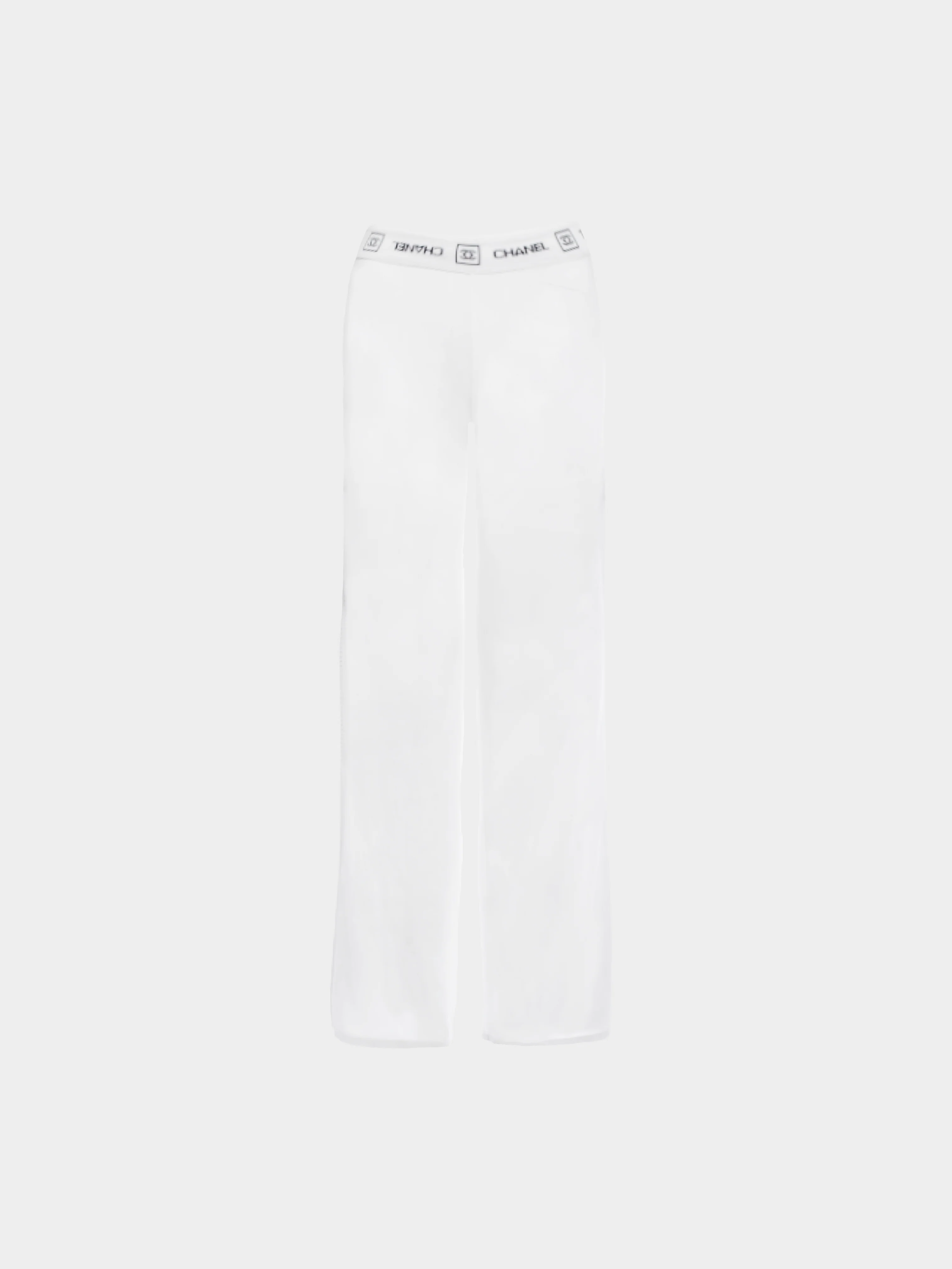 Chanel Cruise 2007 White Mesh Sweatpants