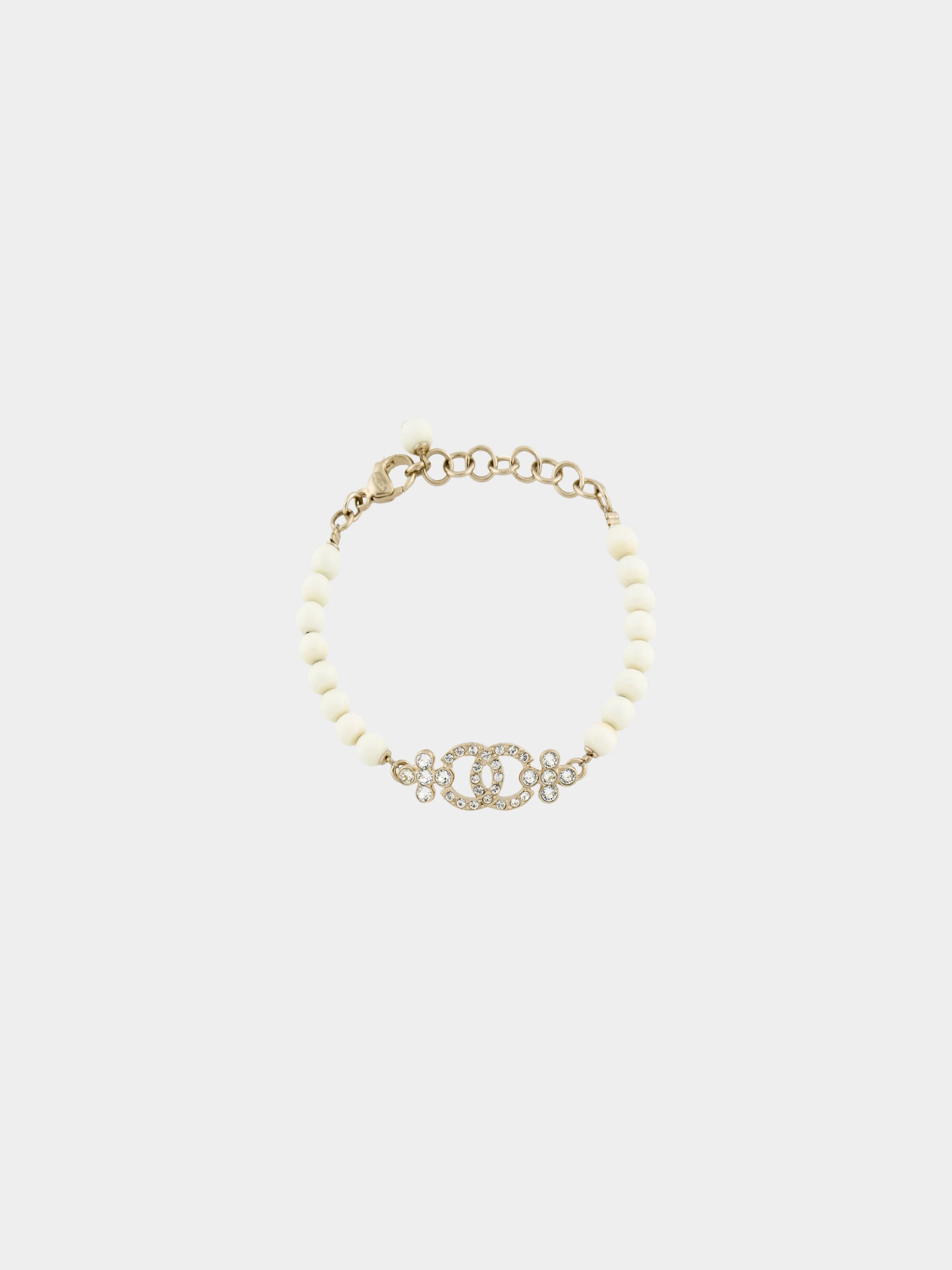 Chanel Fall 2023 Strass & Resin Beads CC Station Bracelet