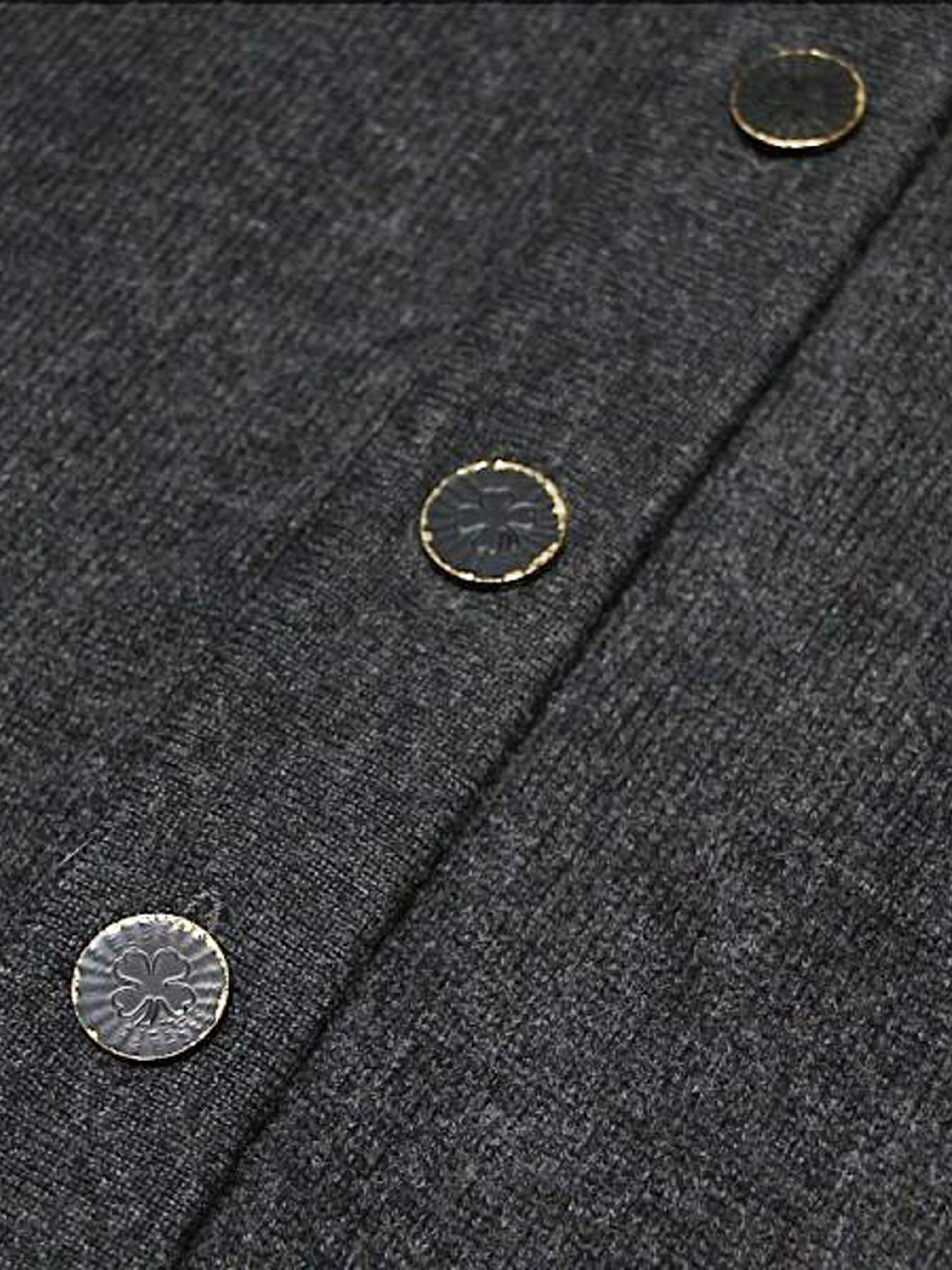 Chanel FW 1998 Dark Grey Cashmere Long Cardigan - Image 4
