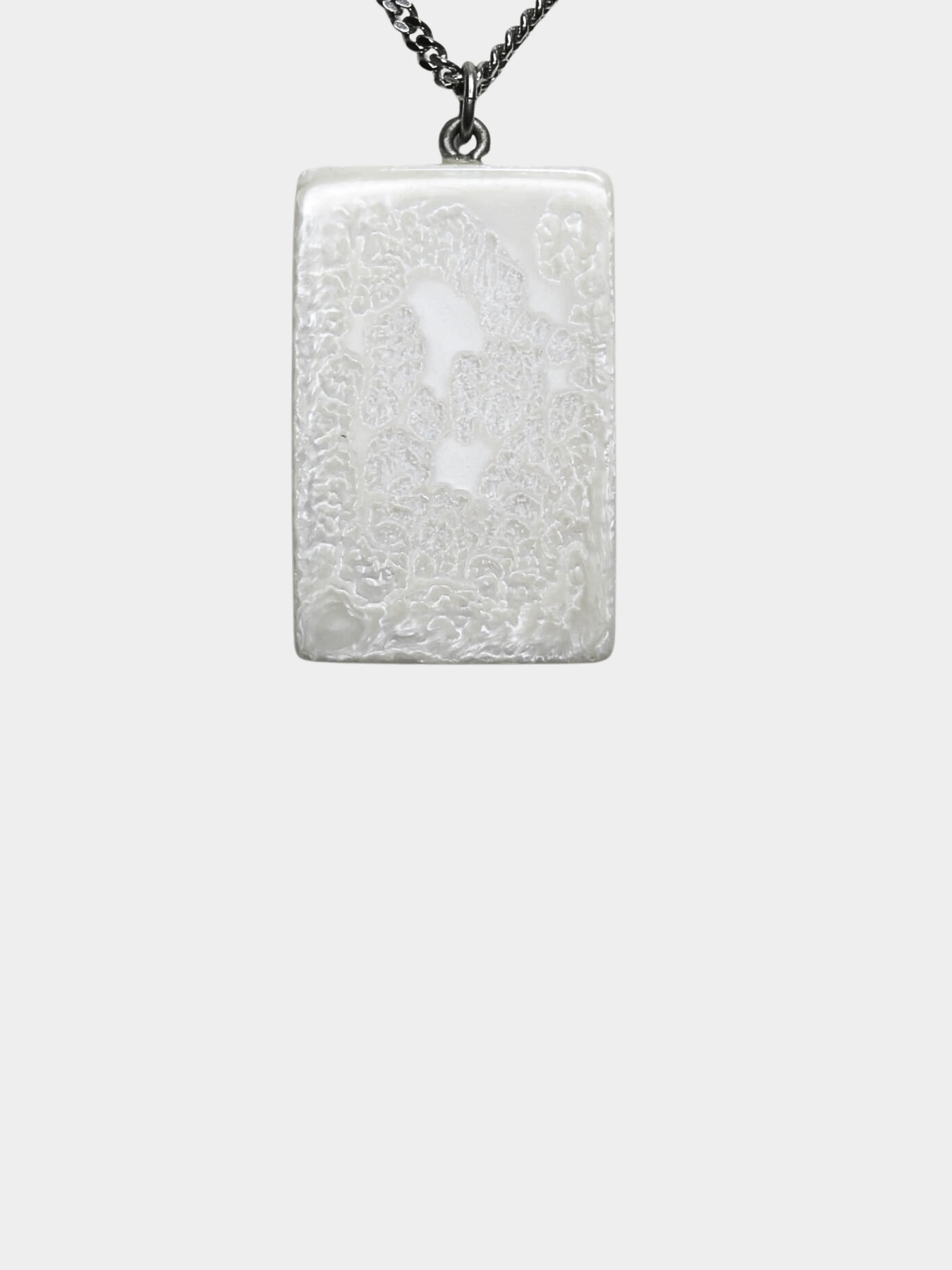 Chanel FW 1999 Resin Tag Pendant Necklace - Image 2
