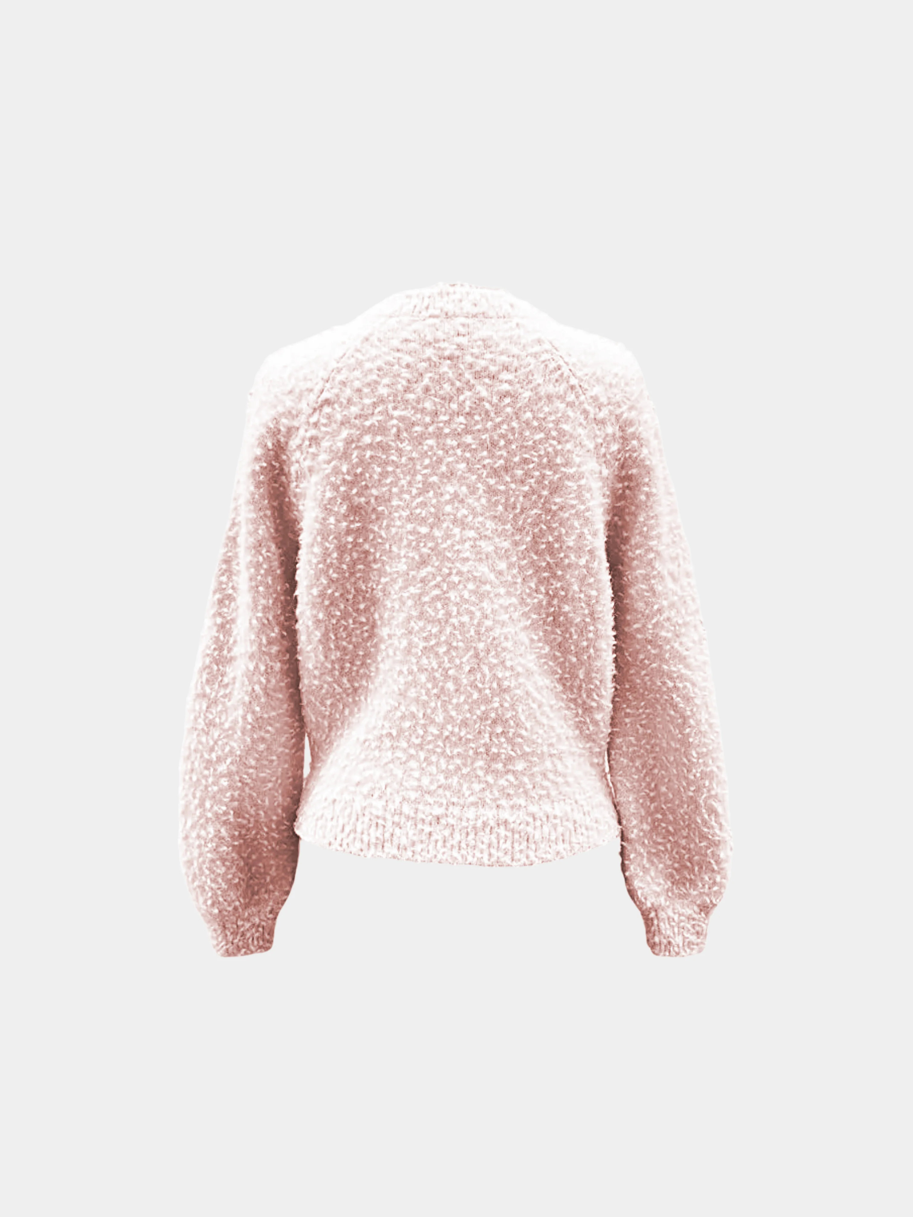 Chanel FW 2021 Light Pink Alpaca Wool CC Turn Lock Sweater - Image 3