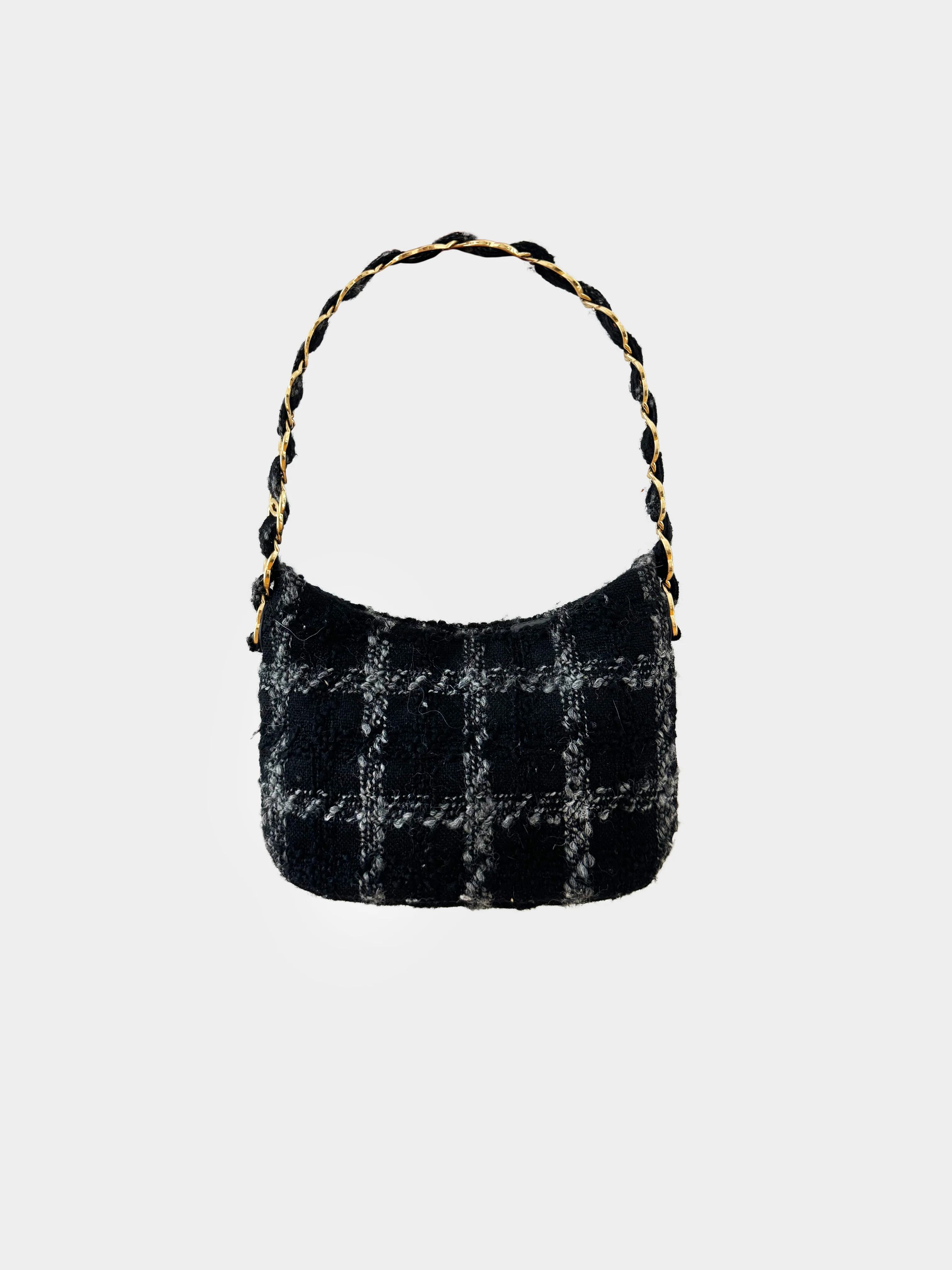 Chanel FW 2022 Tweed Hobo Bag - Image 2