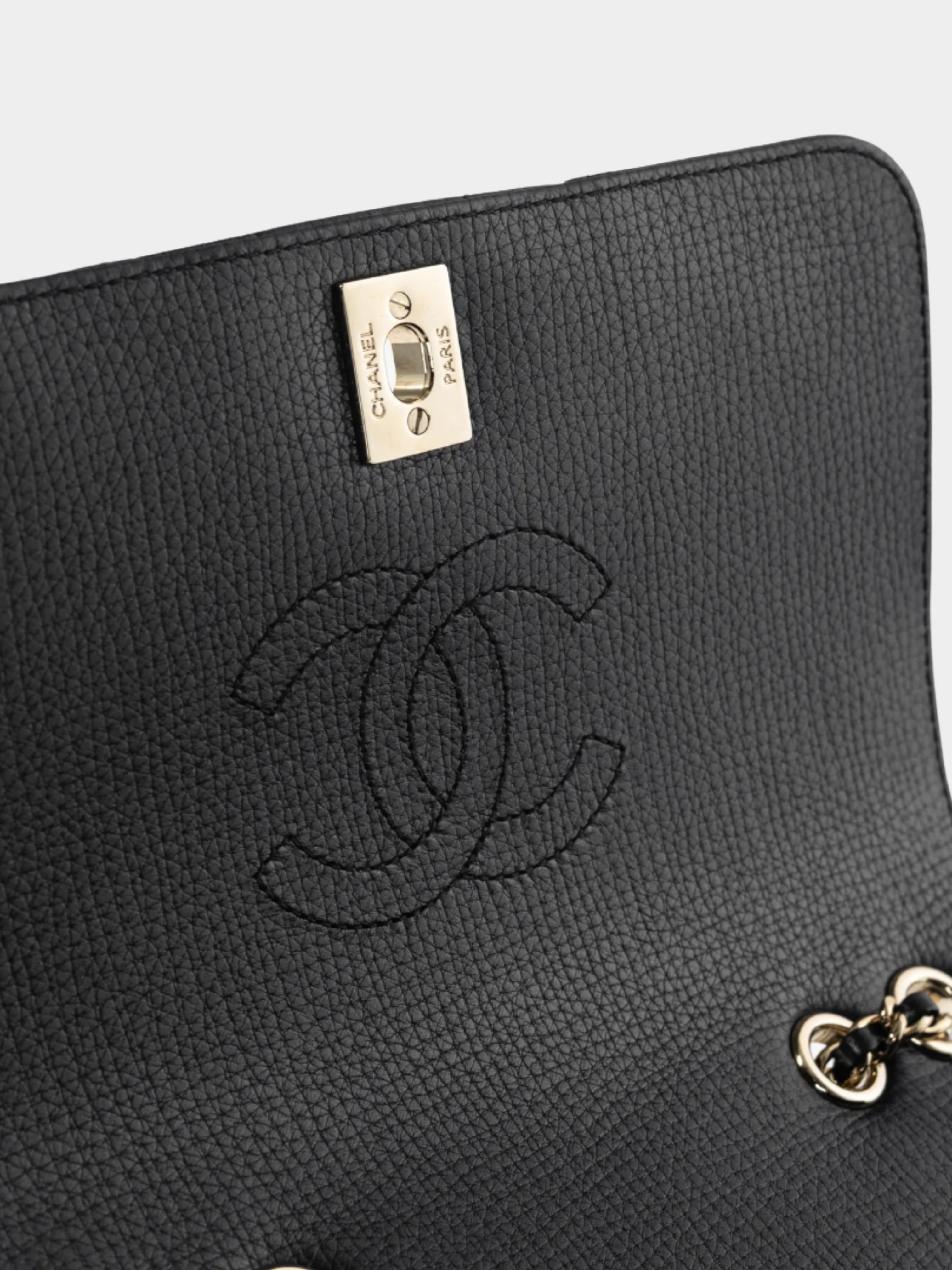 Chanel FW Collection Act 1 2020s Small Chevron Statement Black Mini Rectangle Flap Bag - Image 6