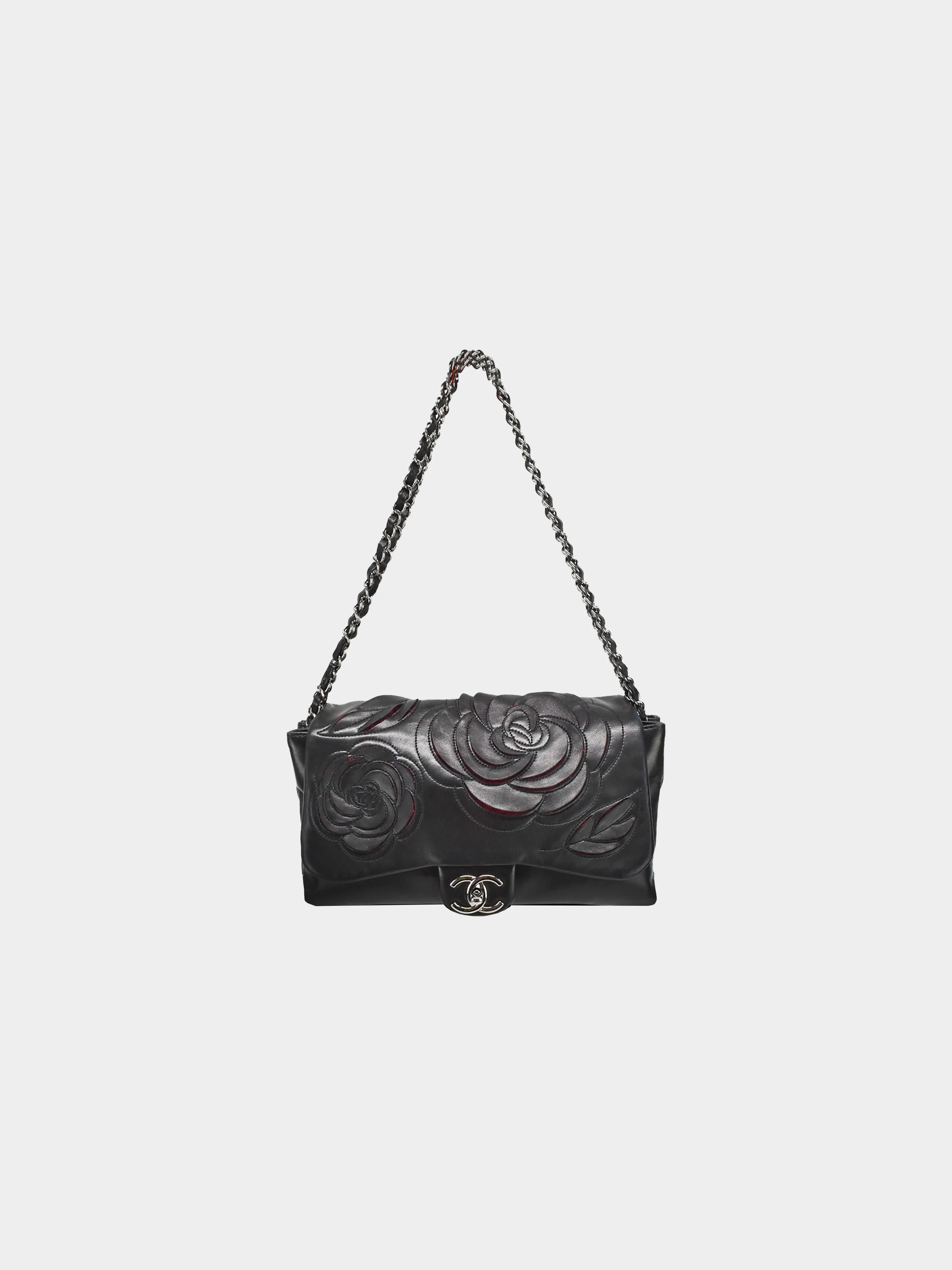 Chanel FW2010 Paris Shanghai Camellia Flap Bag - Image 3
