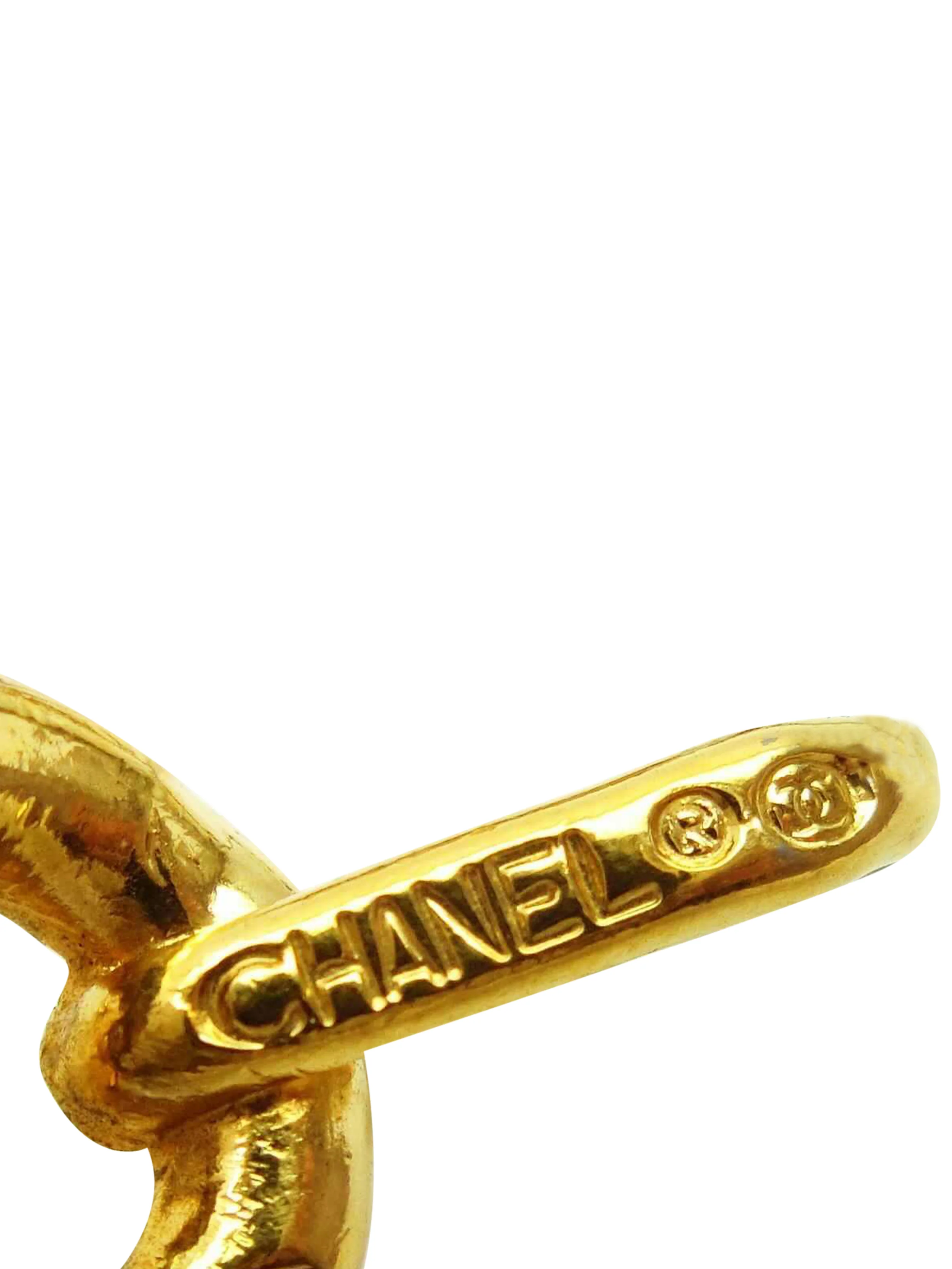 Chanel 2000s Gold and Cream Chain Belt - Image 5