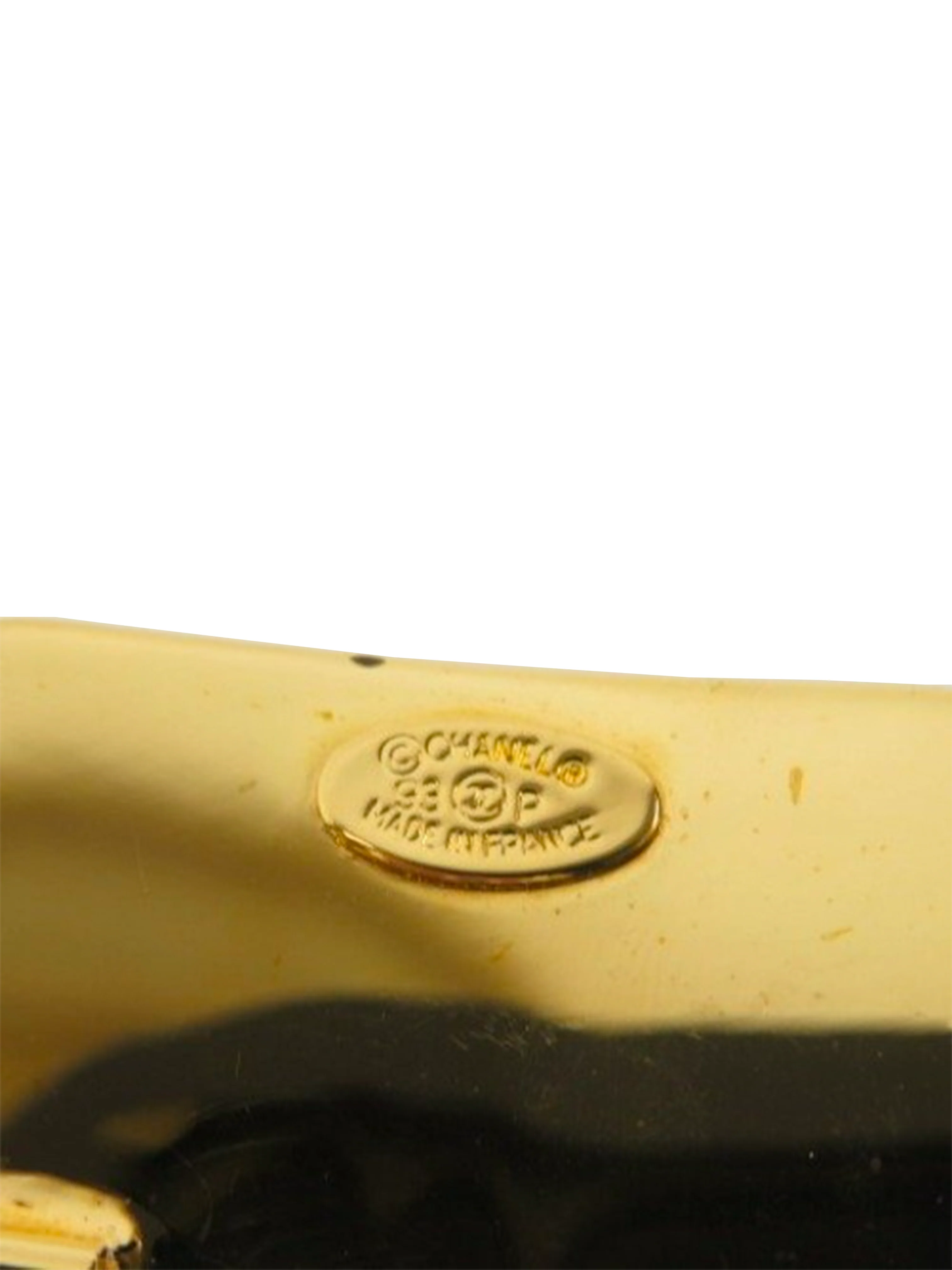 Chanel 2000s Gold Rare CC Rectangular Belt - Image 3