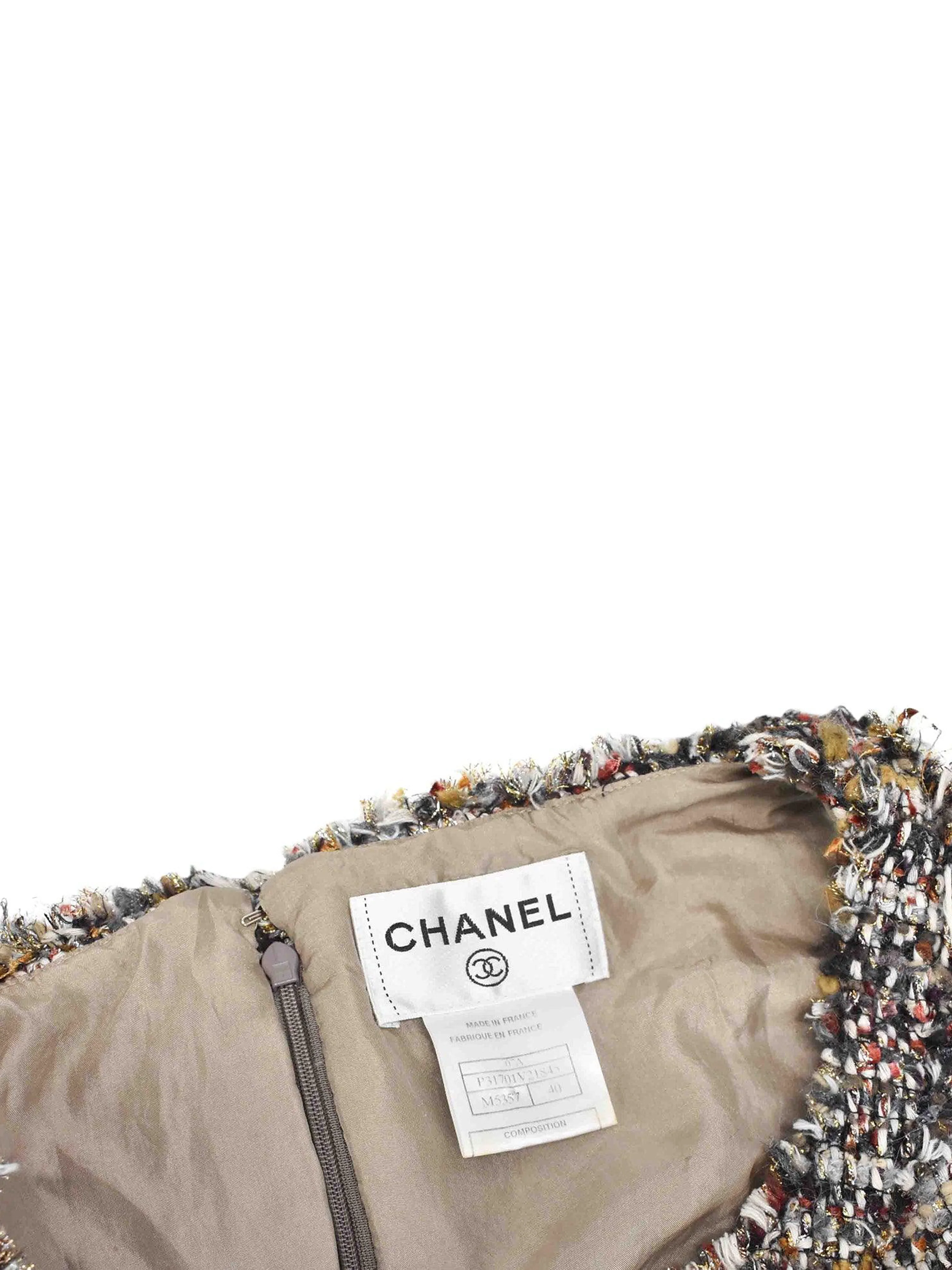 Chanel FW 2007 Multi-Color Tweed Dress - Image 3
